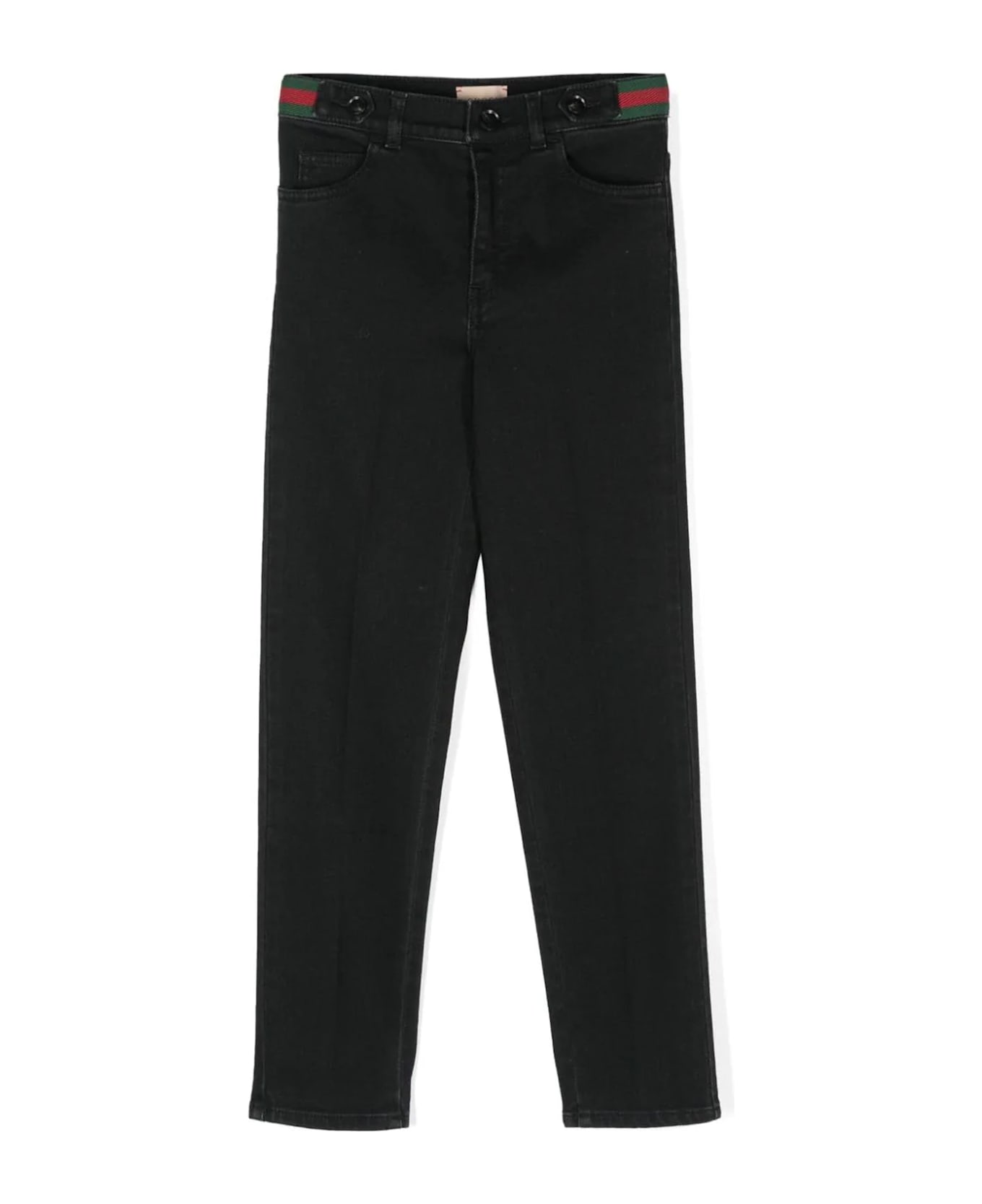 Gucci Kids Jeans Black - Black