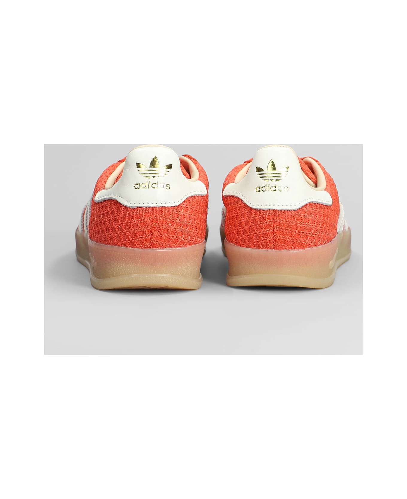 Adidas Gazelle Indoor Sneakers In Orange Fabric - orange