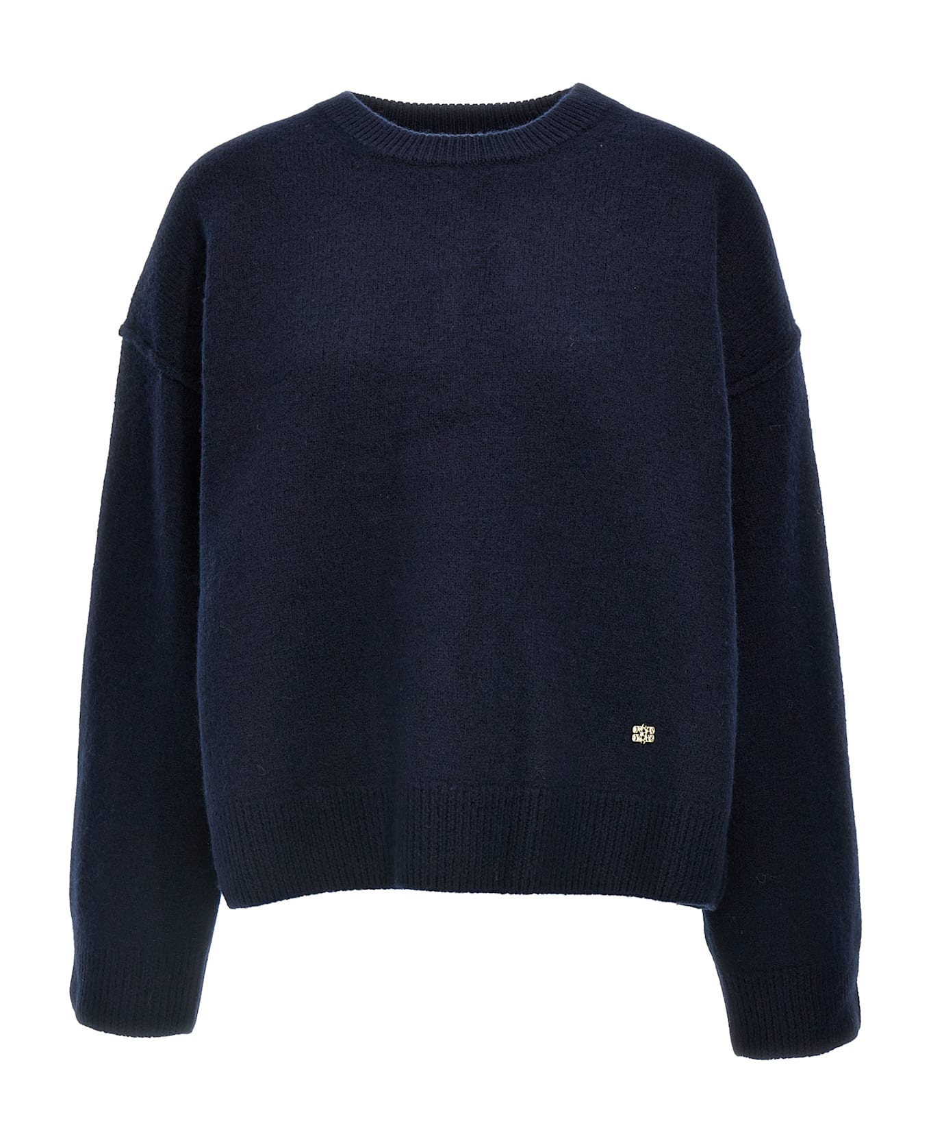 Ganni 'boiled Wool' Sweater - Blue