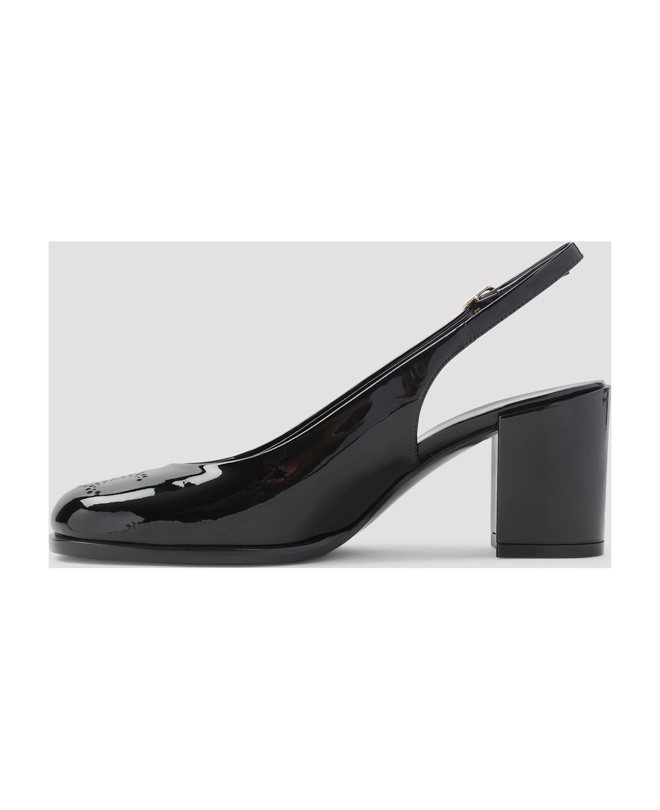 Celine Perforated Triomphe Slingback - No Black