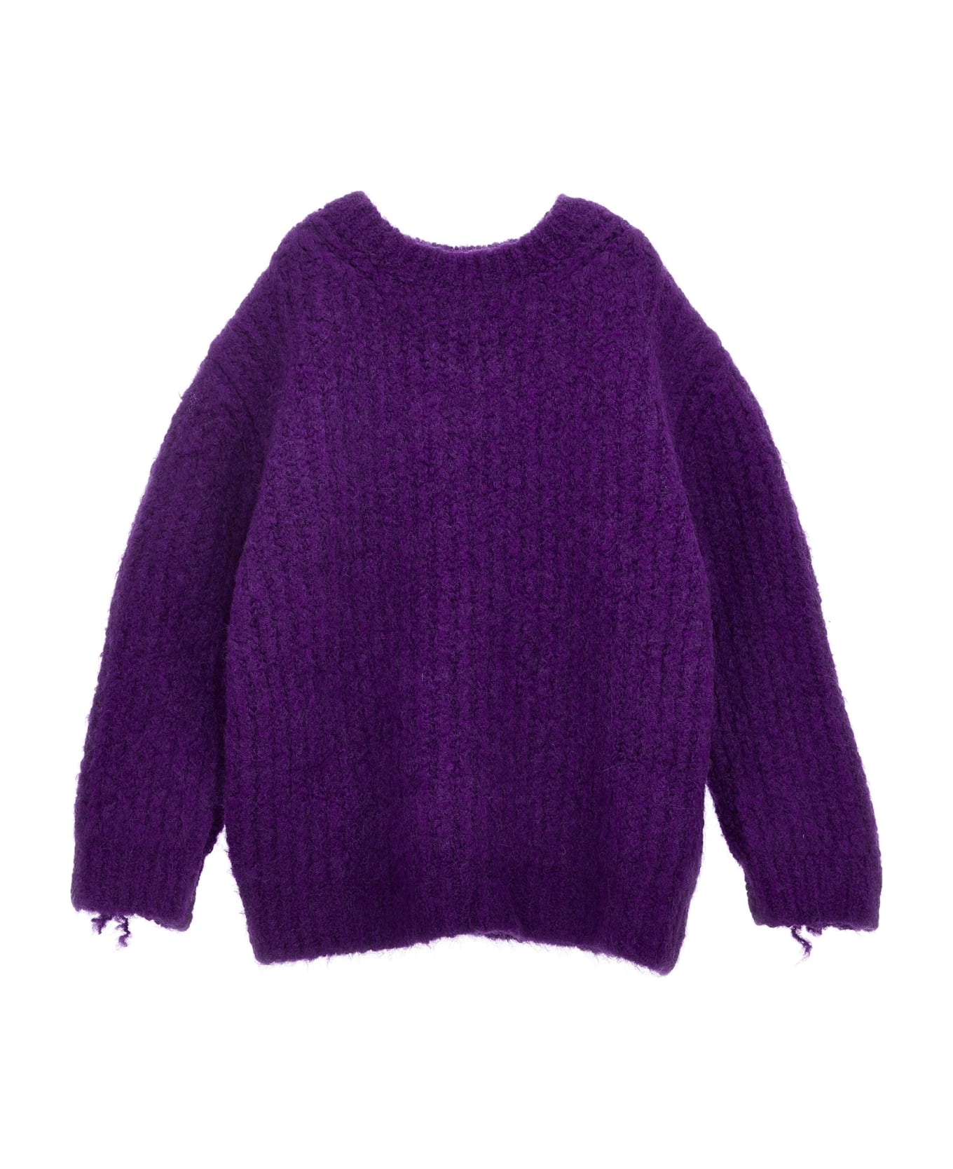 Douuod Fringed Sweater - Viola Melange ニットウェア＆スウェットシャツ