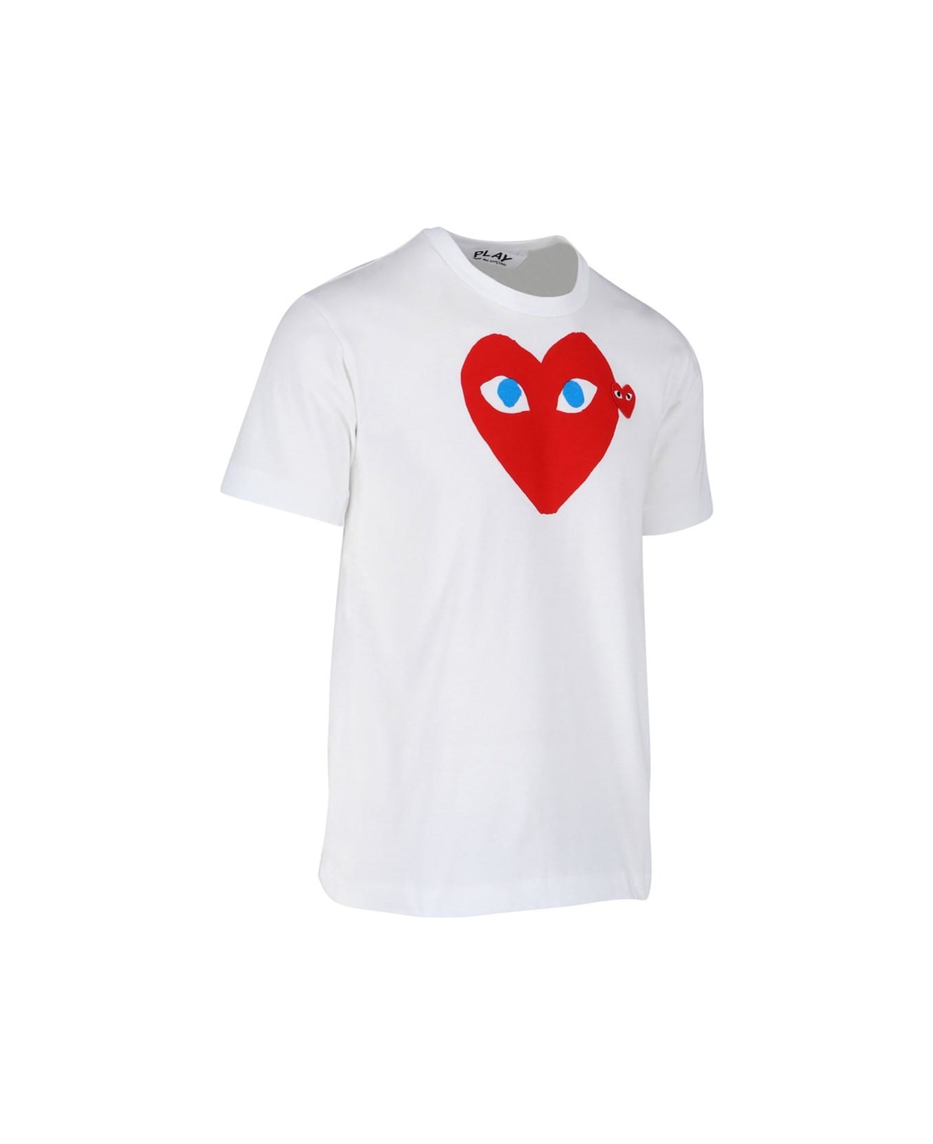 Comme des Garçons Play Double Logo T-shirt - White シャツ