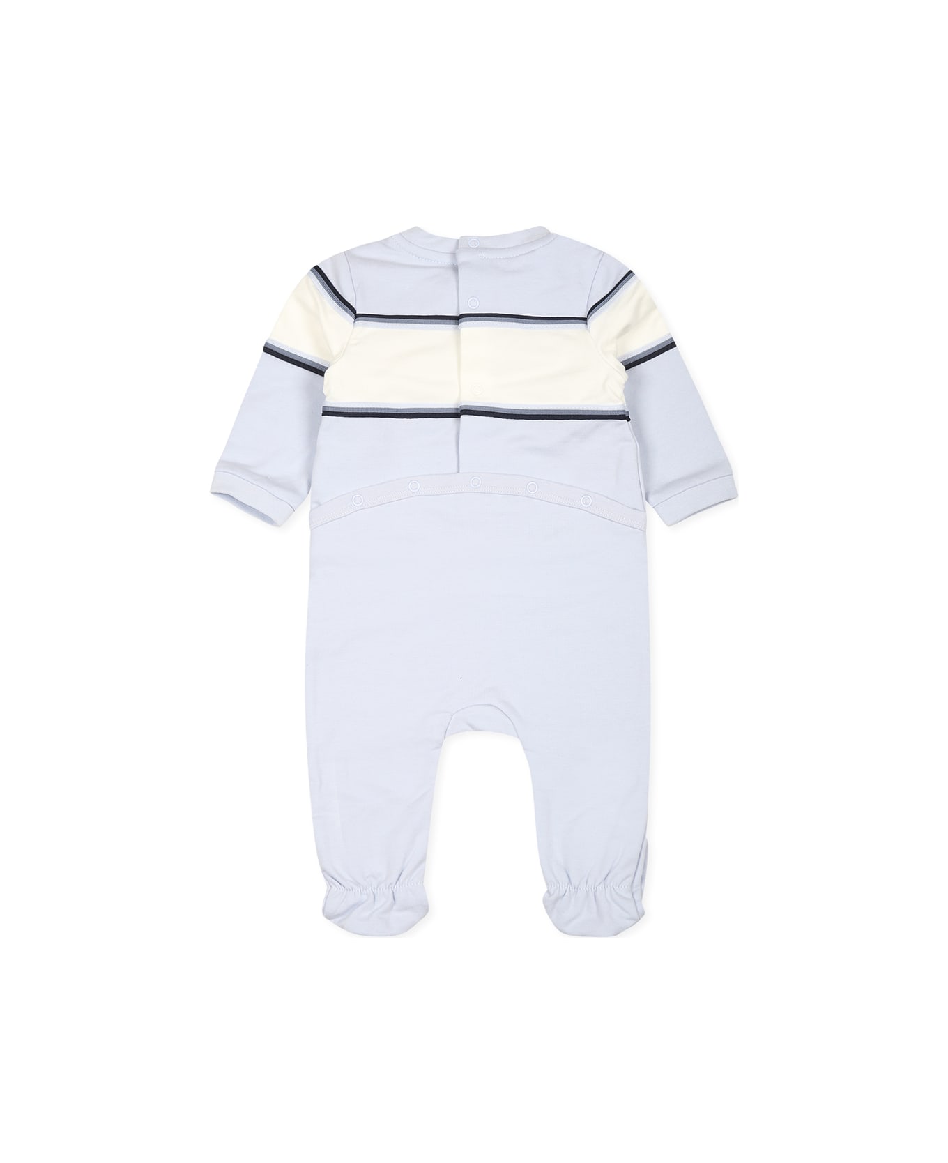Hugo Boss Light Blue Babygrow Set For Baby Boy With Logo - Light Blue