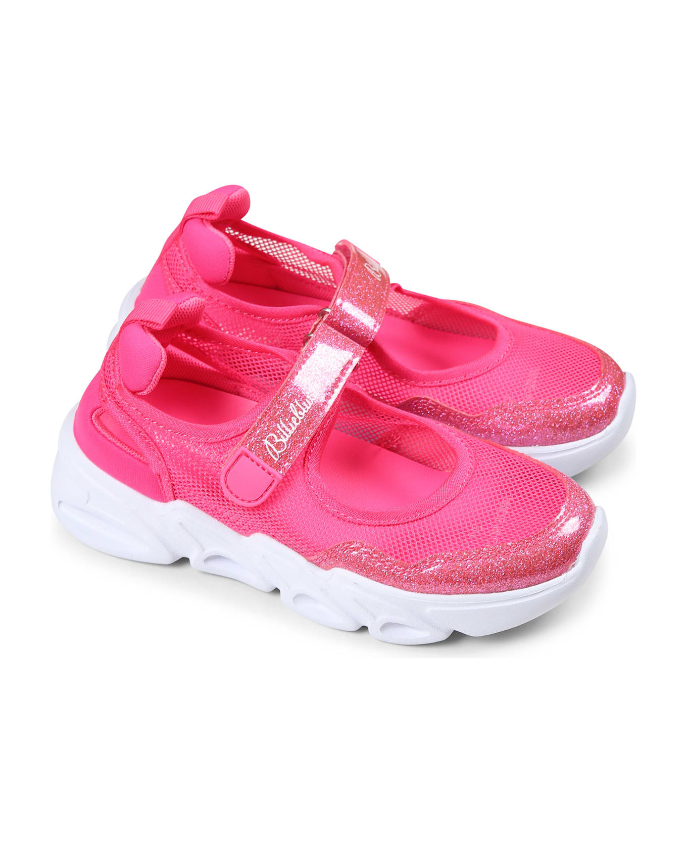 Billieblush Pink Light Up Ballet Flats For Girl With Led - Fuchsia