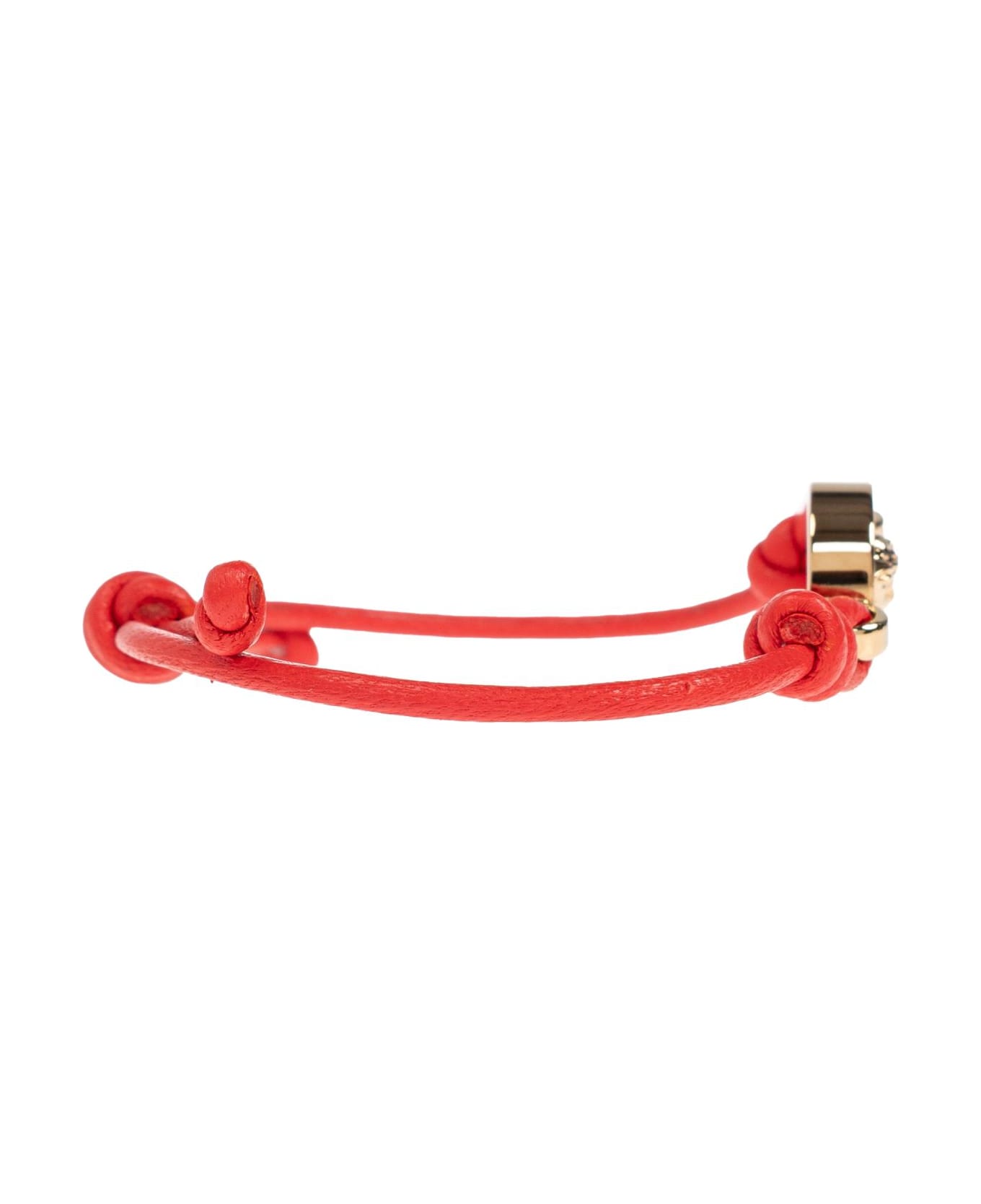 Versace Leather Bracelet - Red