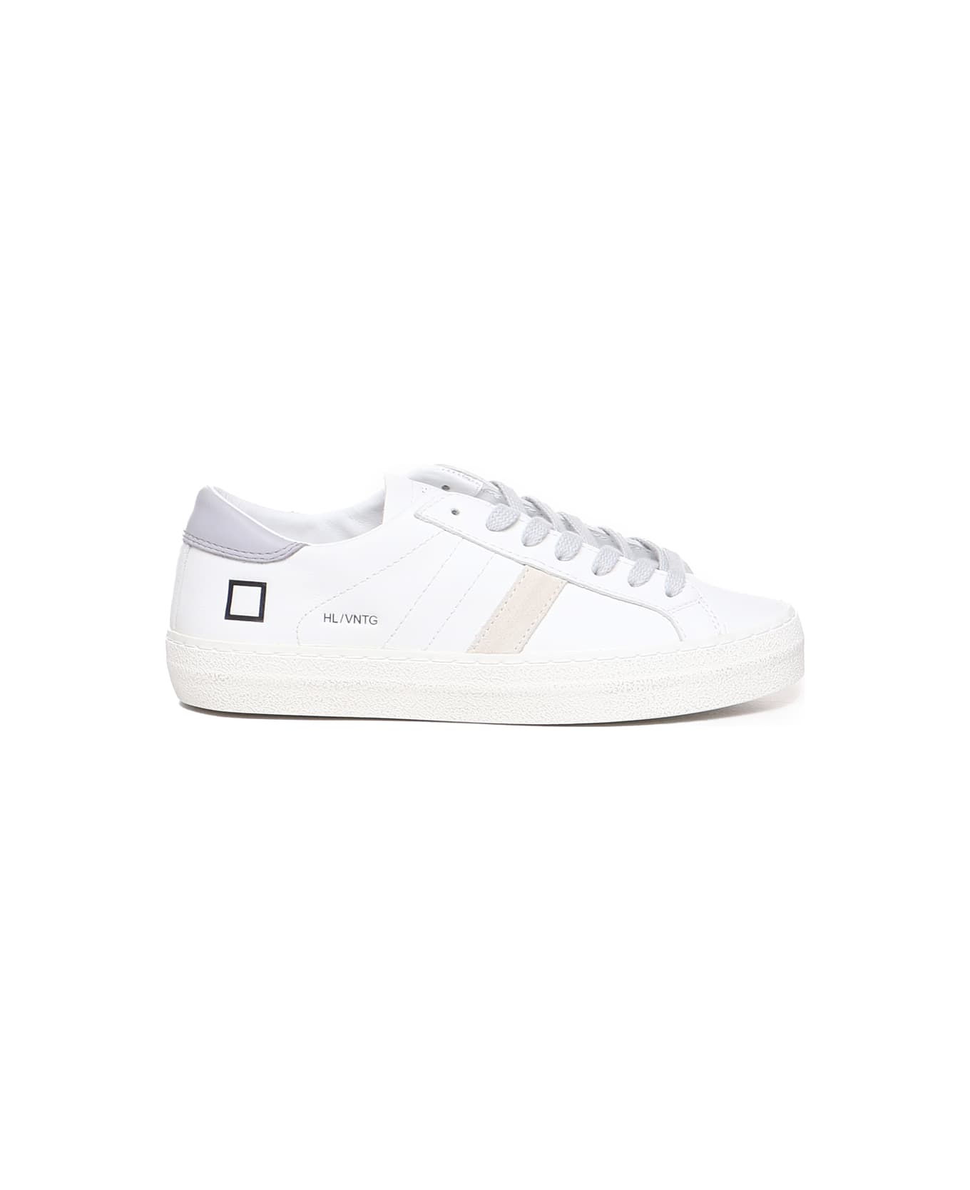 D.A.T.E. Vintage Hill Low Sneakers - White-lilac