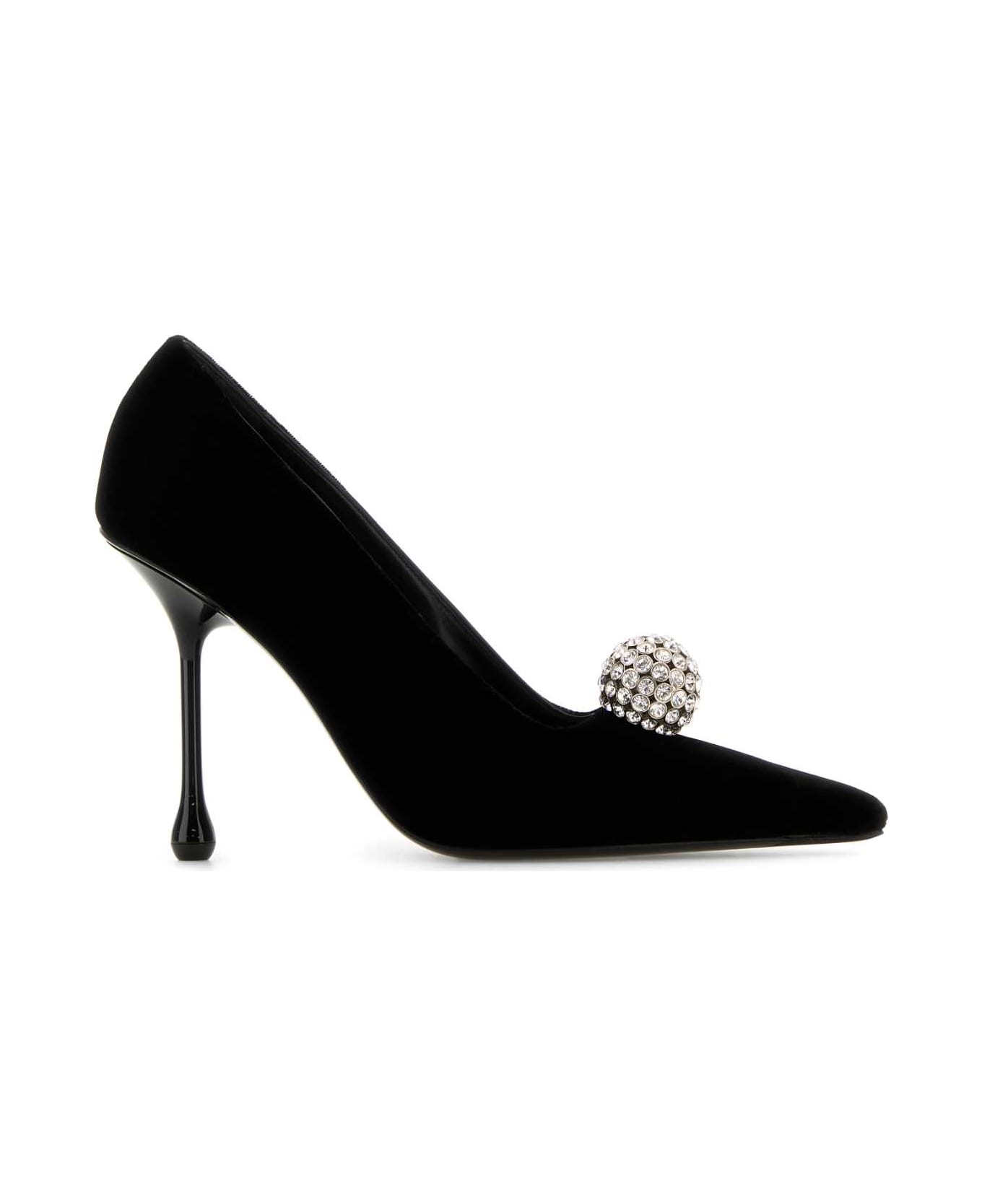 ◆正規品・新品◆Jimmy Choo Black Velvet Orb Pumps Orb Pump 50 | Black Velvet Pumps | JIMMY CHOO