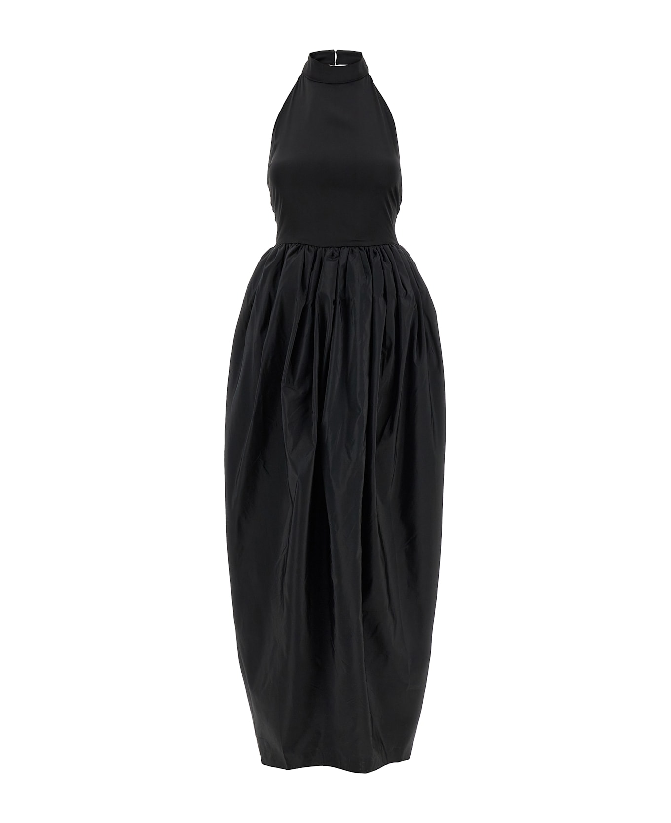 Rotate by Birger Christensen 'satin Taffeta Maxi' Dress - Black  