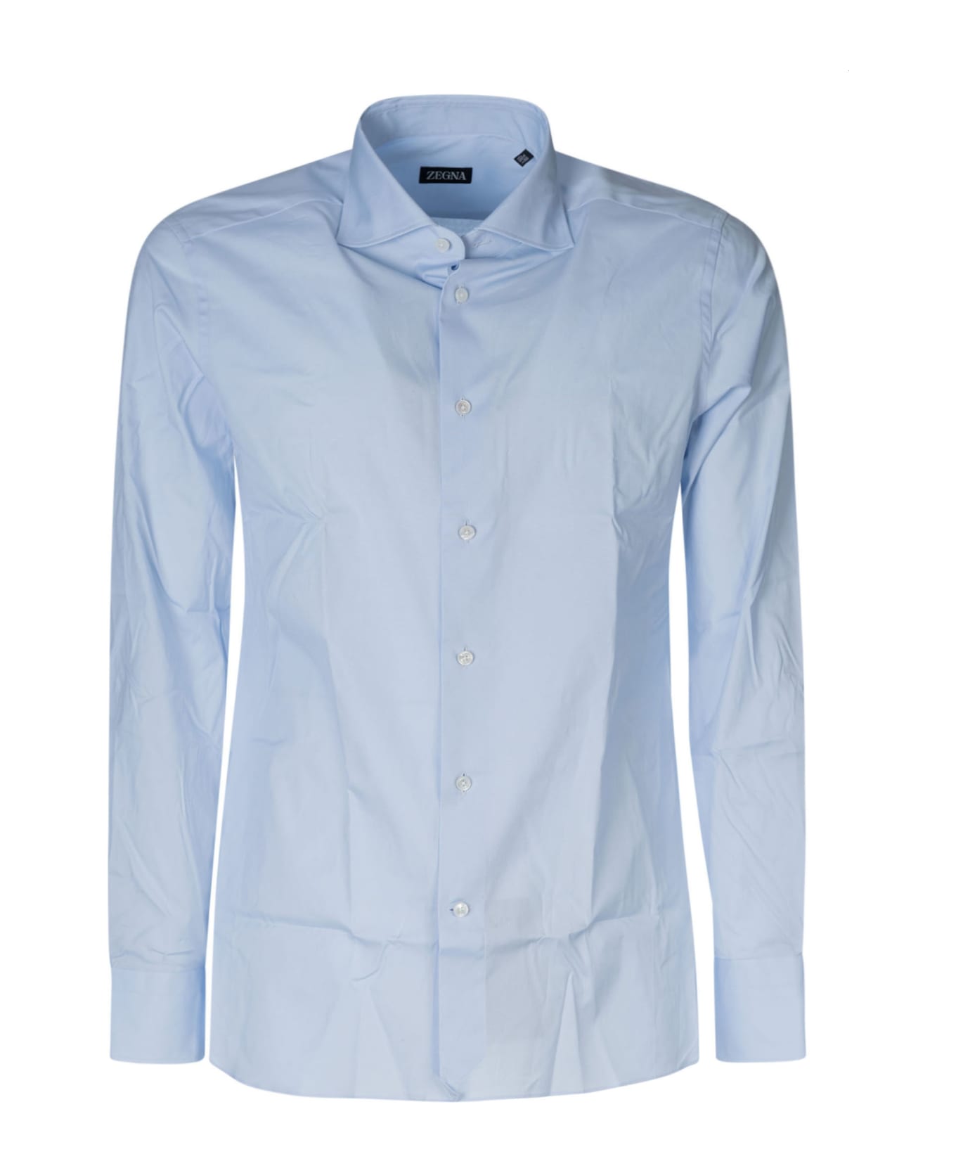 Zegna Long-sleeved Shirt - Celeste