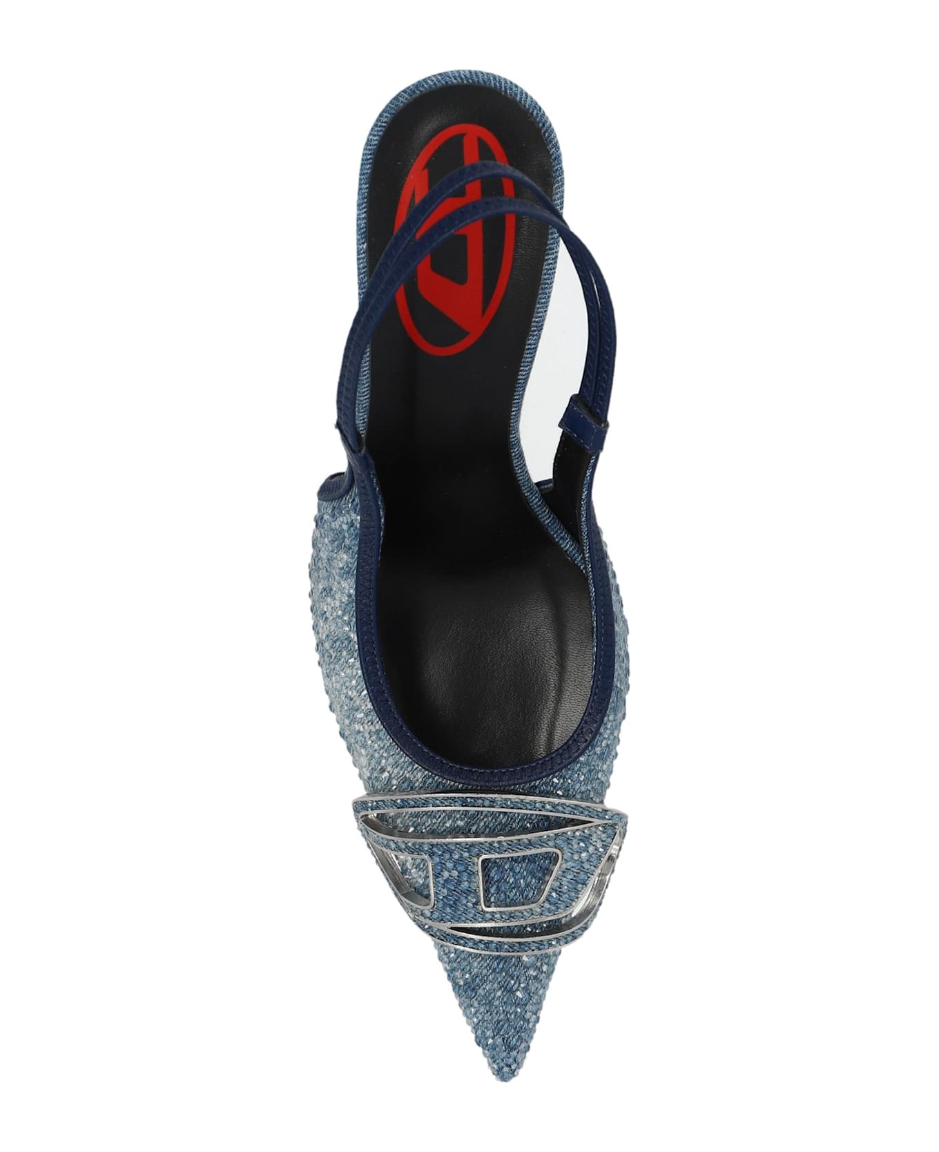 Diesel D-venus Pointed-toe Slingback Pumps - Blue