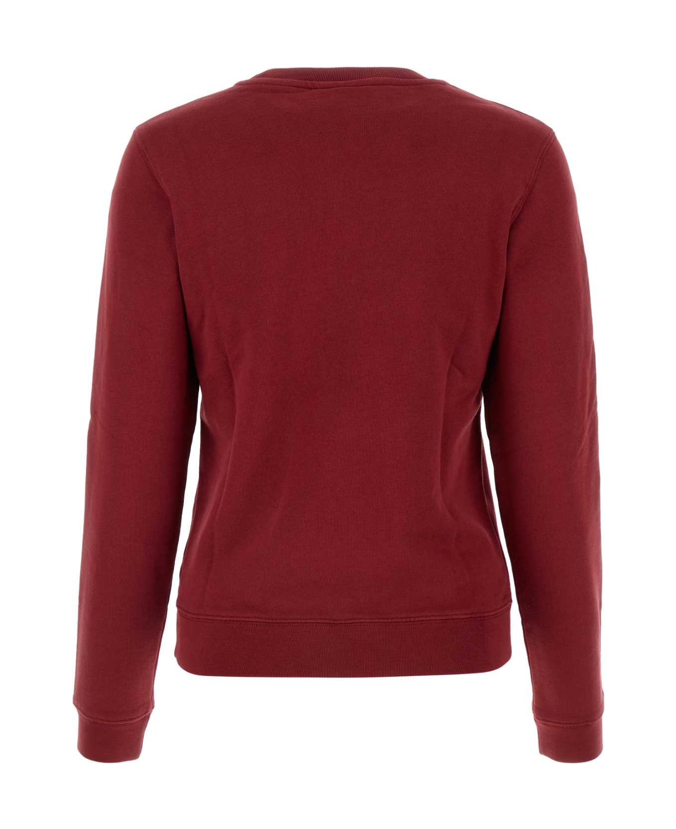 Maison Kitsuné Brick Red Cotton Sweatshirt - BRICKRED