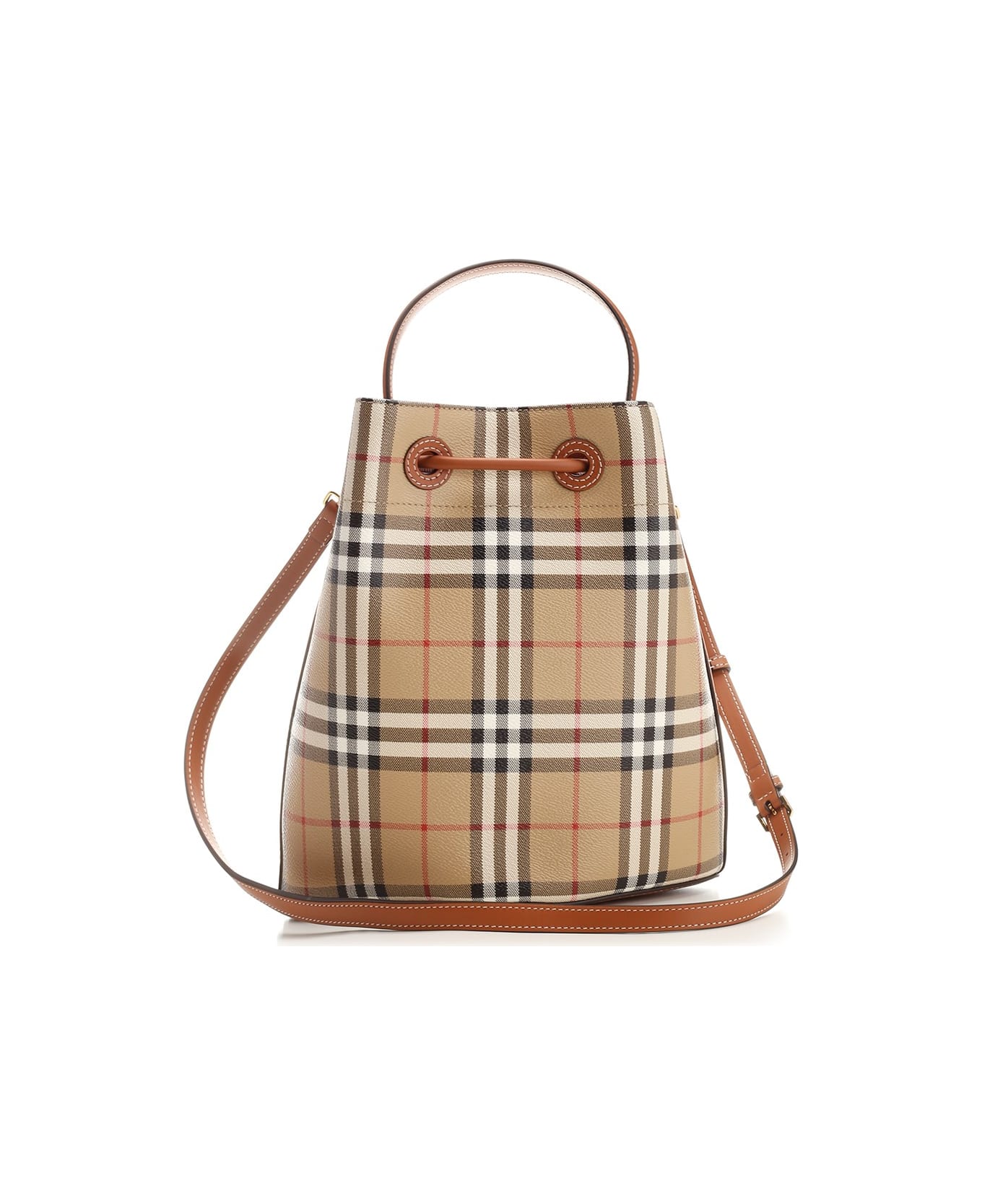 Burberry "tb" Bucket Bag - Beige