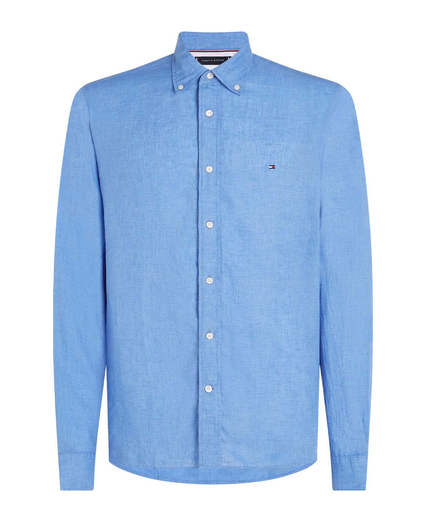 Tommy Hilfiger Light Blue Shirt With Logo - BLUE SPELL