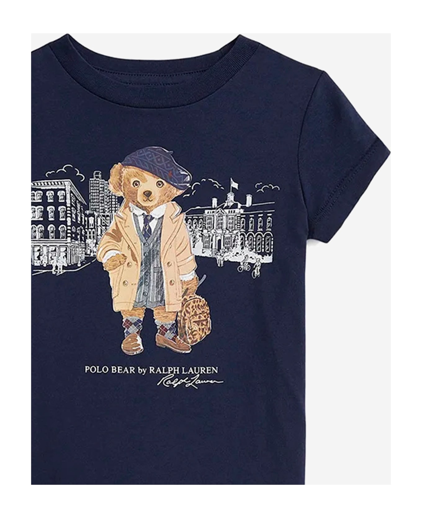 Polo Ralph Lauren Cotton T-shirt With Print - Blue
