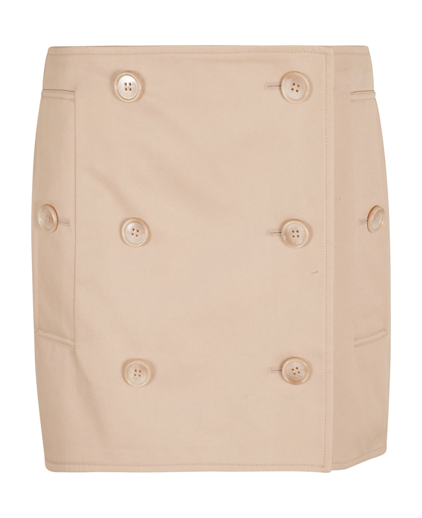 Burberry Multi-buttoned Short Skirt - Pink