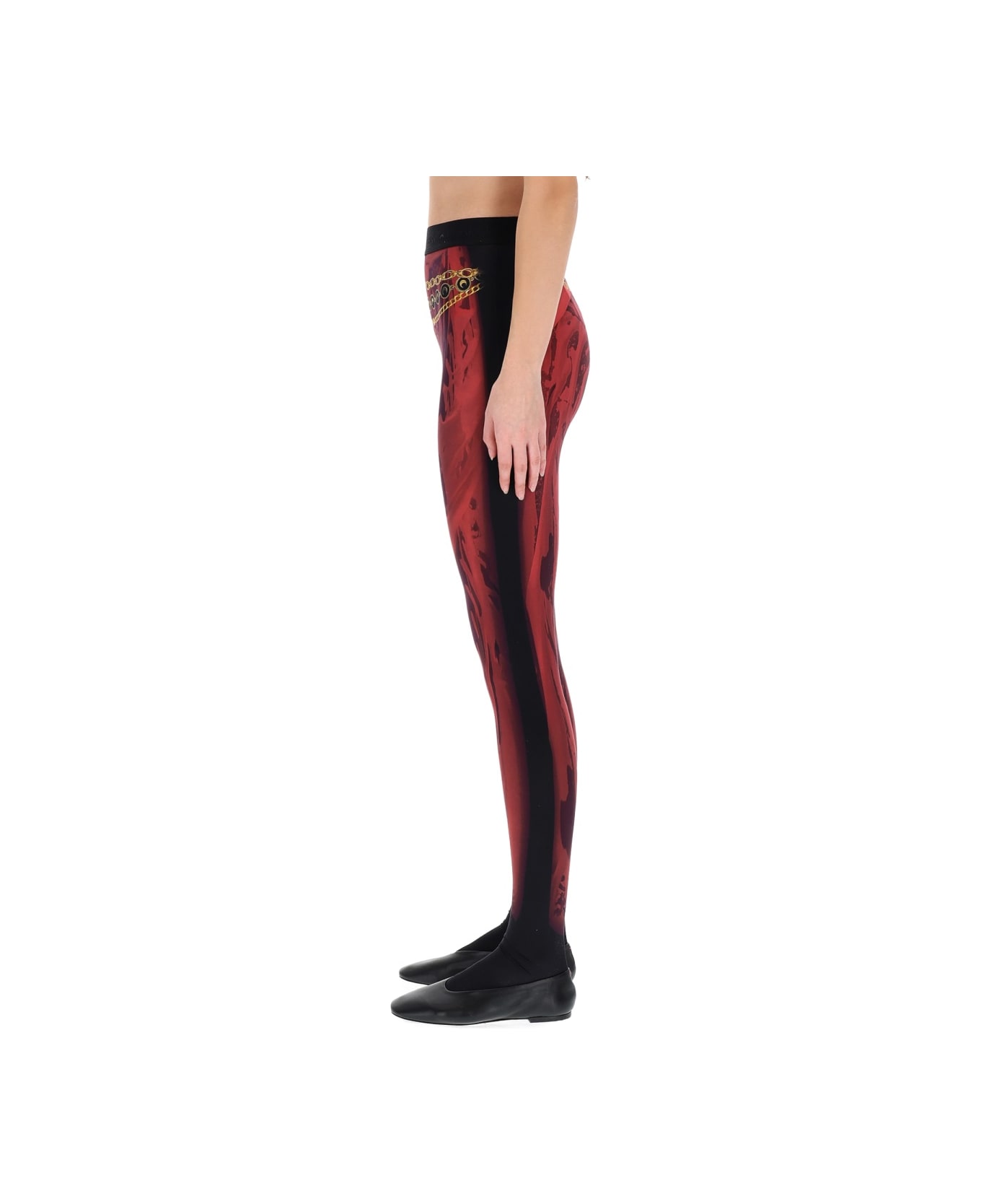 Marine Serre "wet Nuisette" Leggings - RED