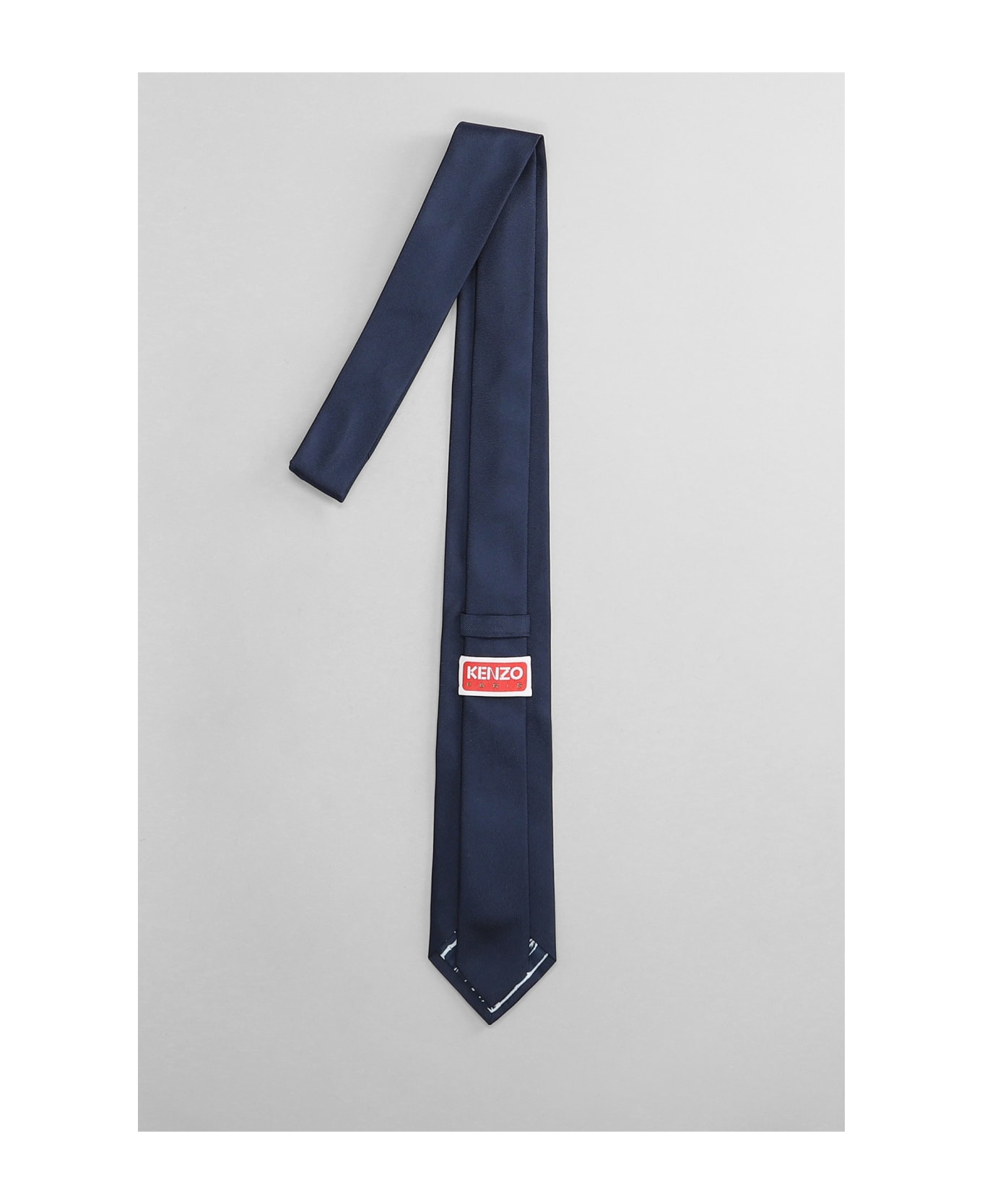 Kenzo Tie In Blue Silk - blue
