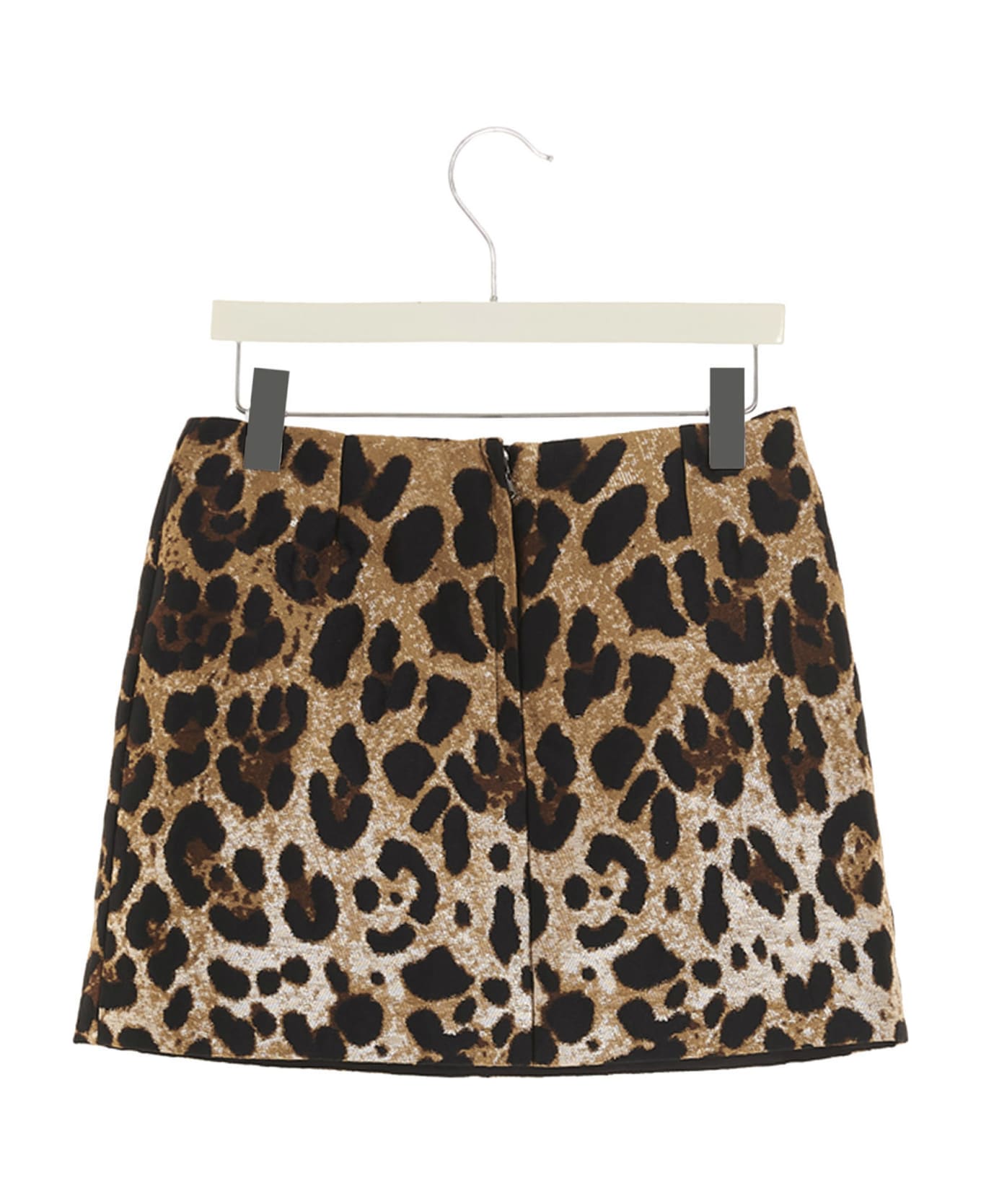 Dolce & Gabbana Animal Print Skirt - Brown