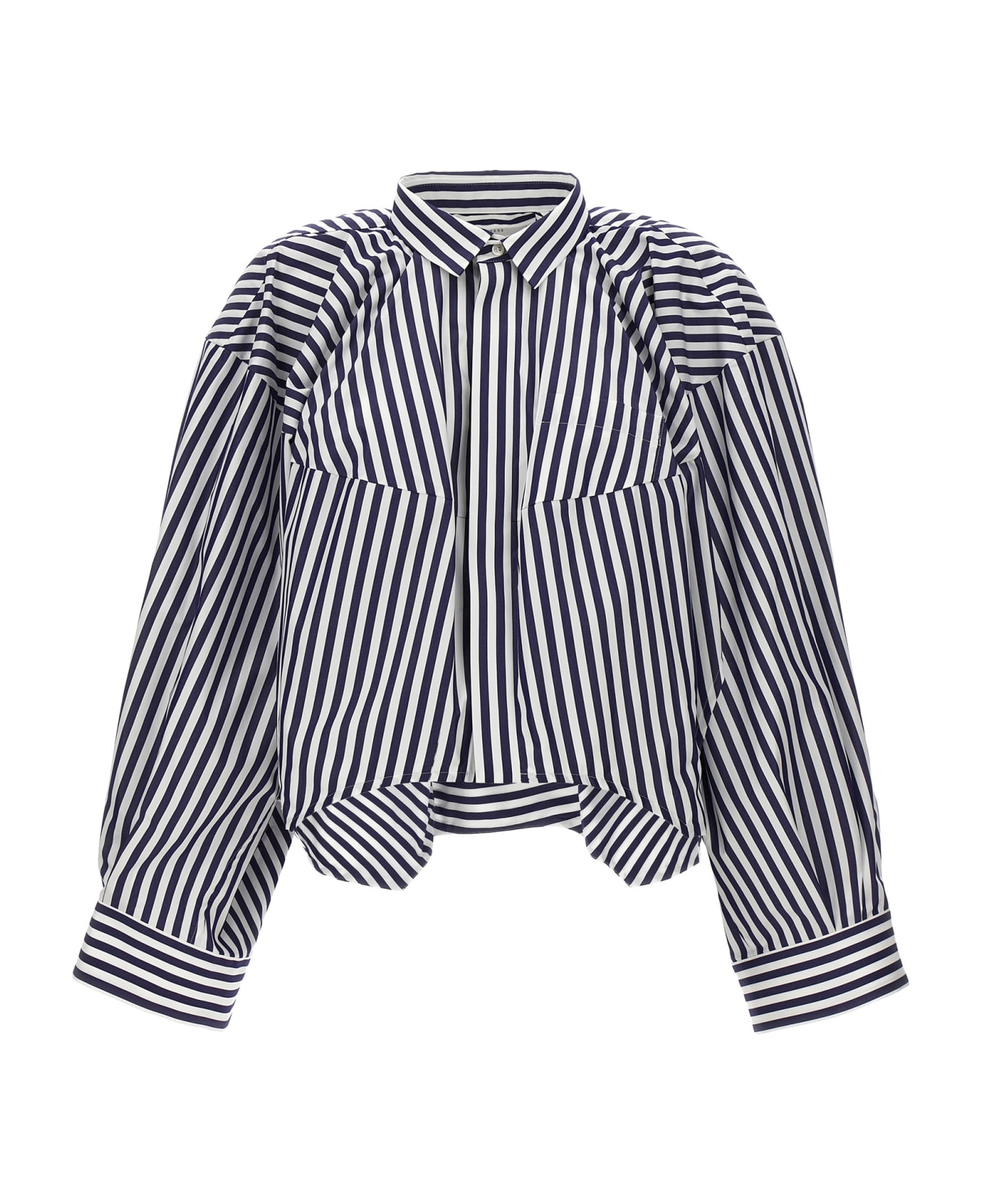 Sacai Striped Shirt - Blue ブラウス