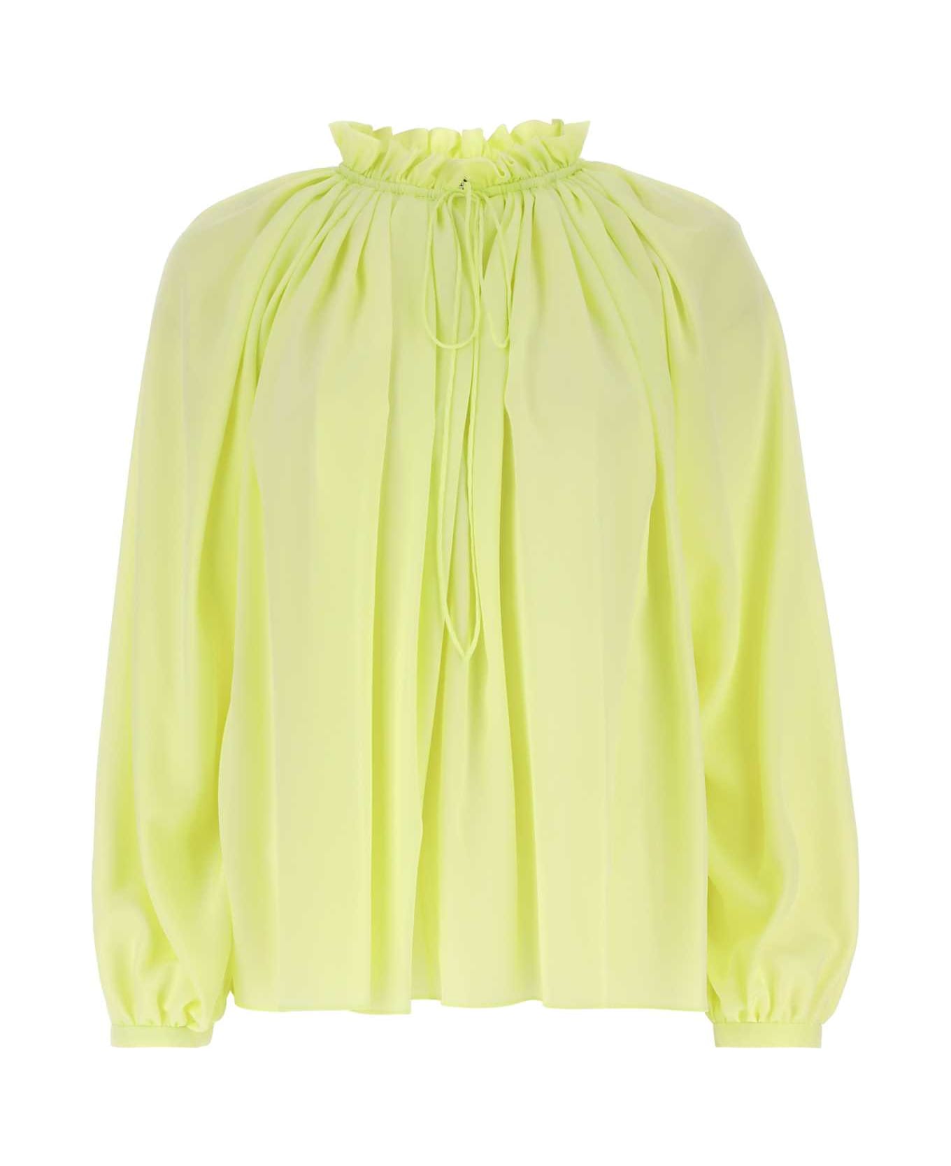 Lanvin Fluo Yellow Polyester Blouse - Yellow