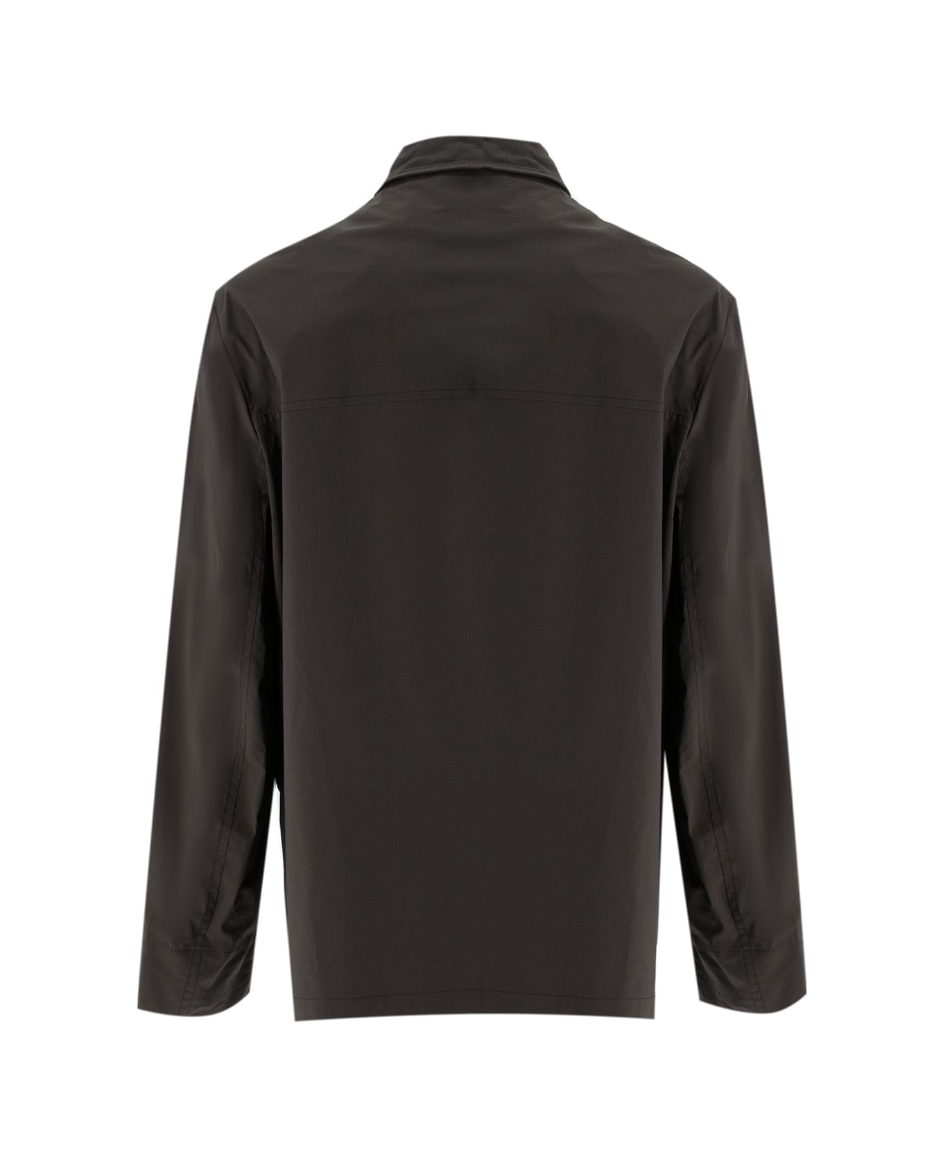 Brunello Cucinelli High-neck Long-sleeved Jacket - TESTA DI MORO/PANAMA