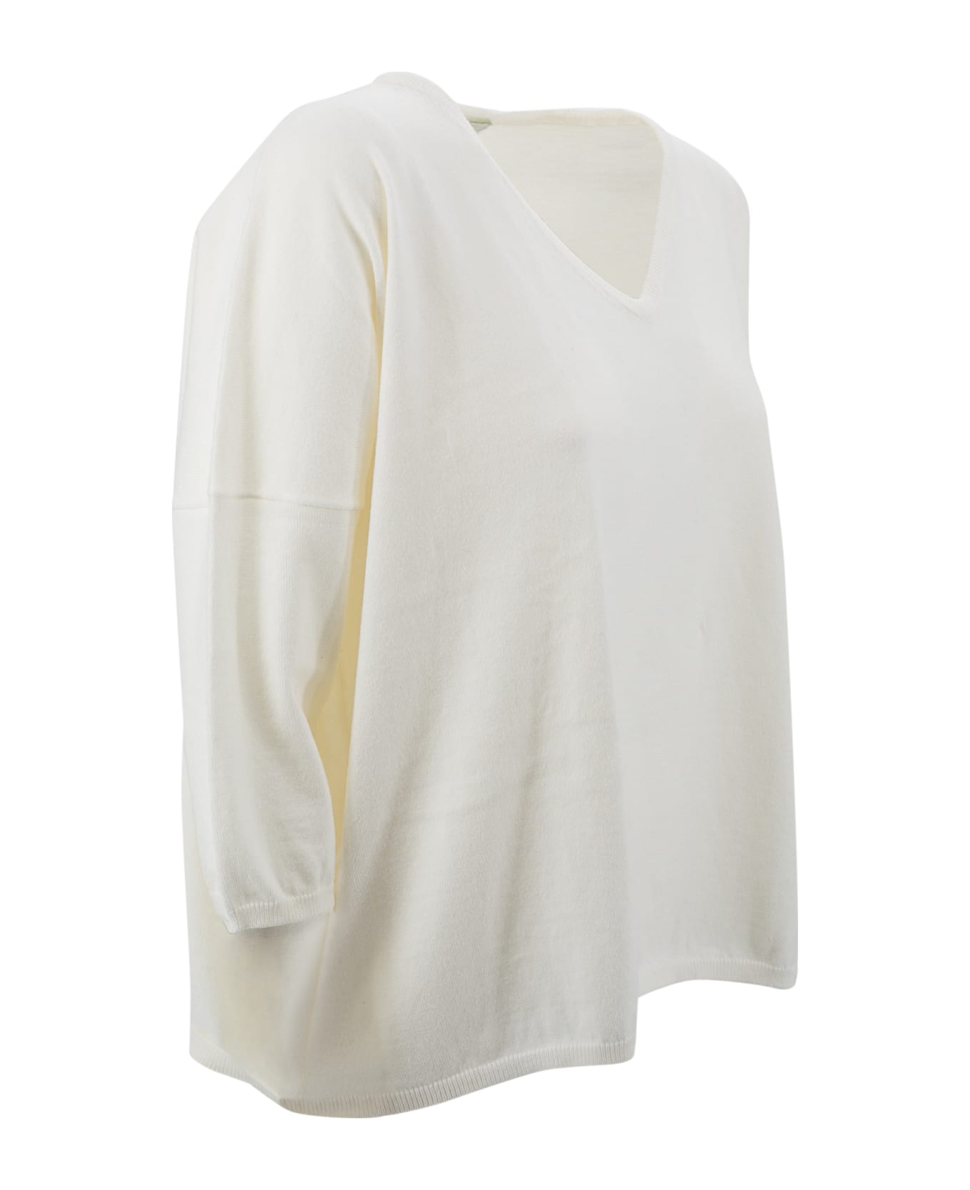 Be You V-neck Sweater - White