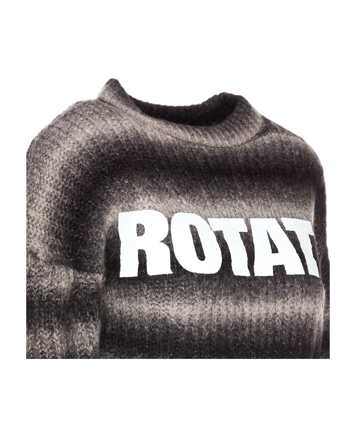 Rotate by Birger Christensen Logo Sweater - GREY/BLACK