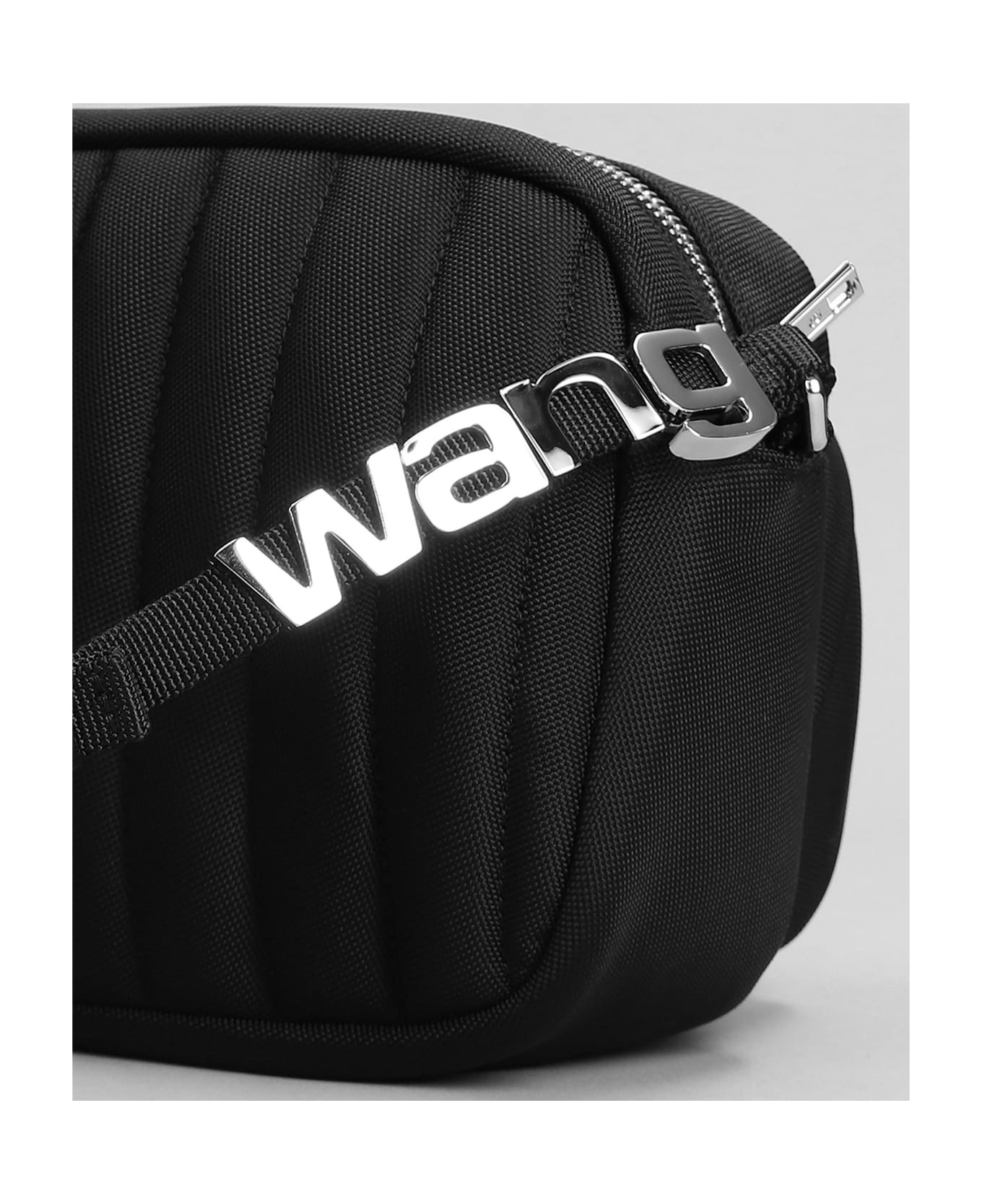 Alexander Wang Heiress Sport Small Shoulder Bag In Black Nylon - black