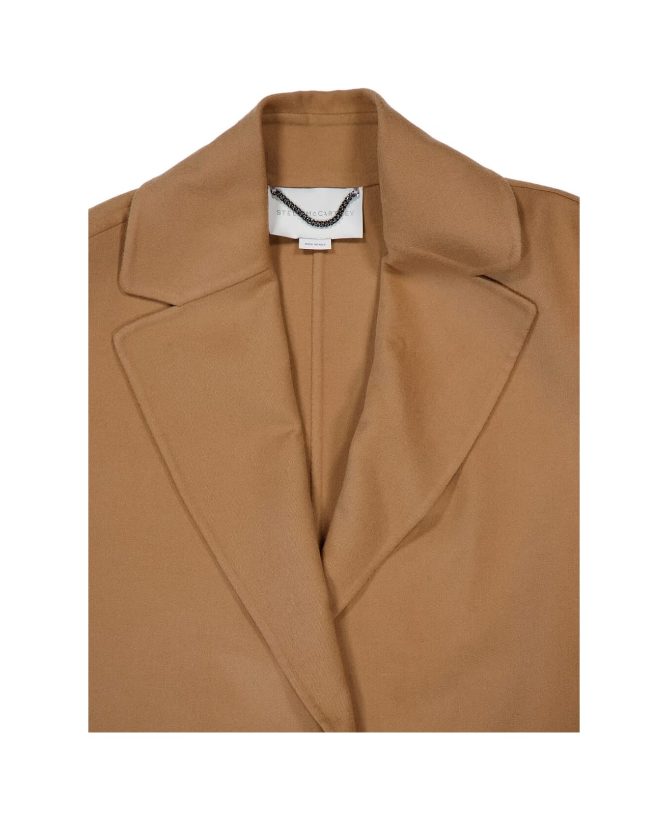 Stella McCartney Wool Double-breasted Coat - Camel