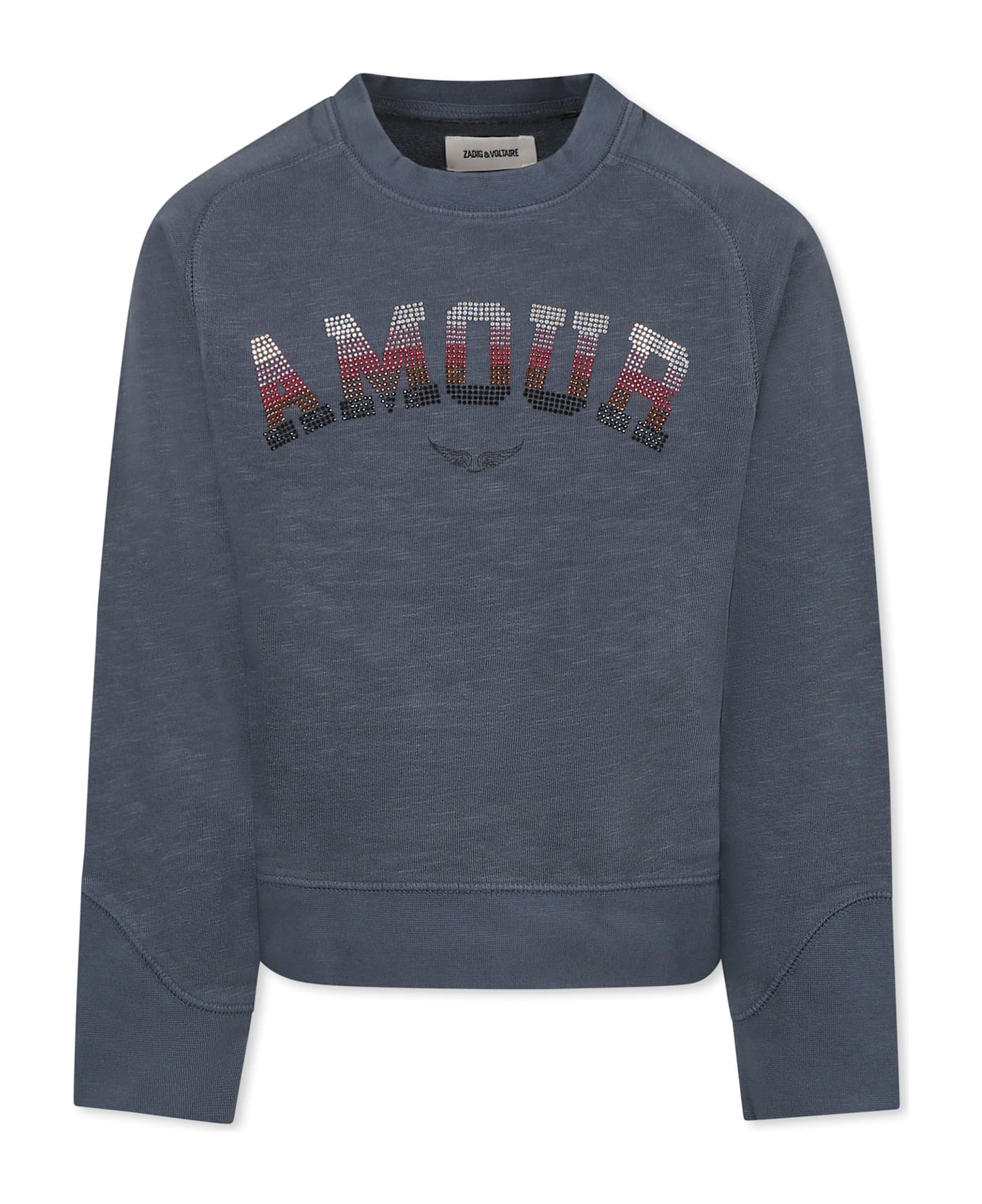 Zadig 
Voltaire Grey Sweat-shirt For Girl With Writing - Grey
