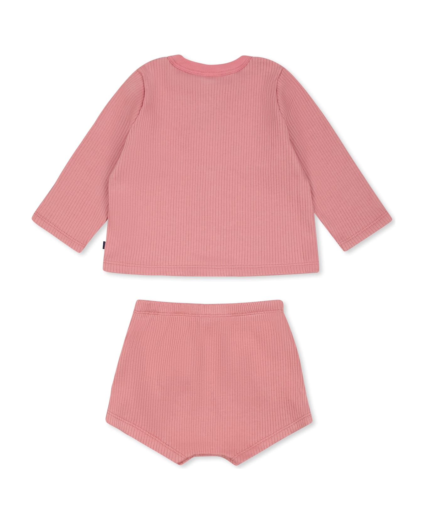 Petit Bateau Pink Suit For Baby Girl - Pink