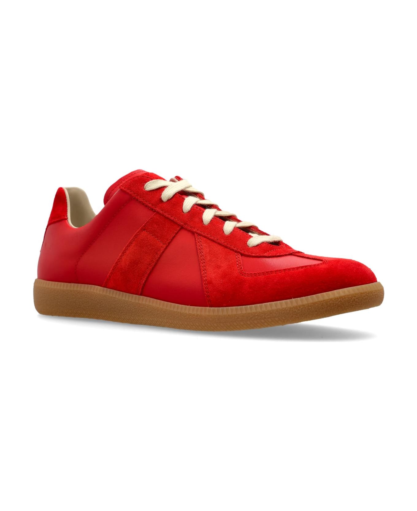 Maison Margiela Leather Sports Shoes - RED