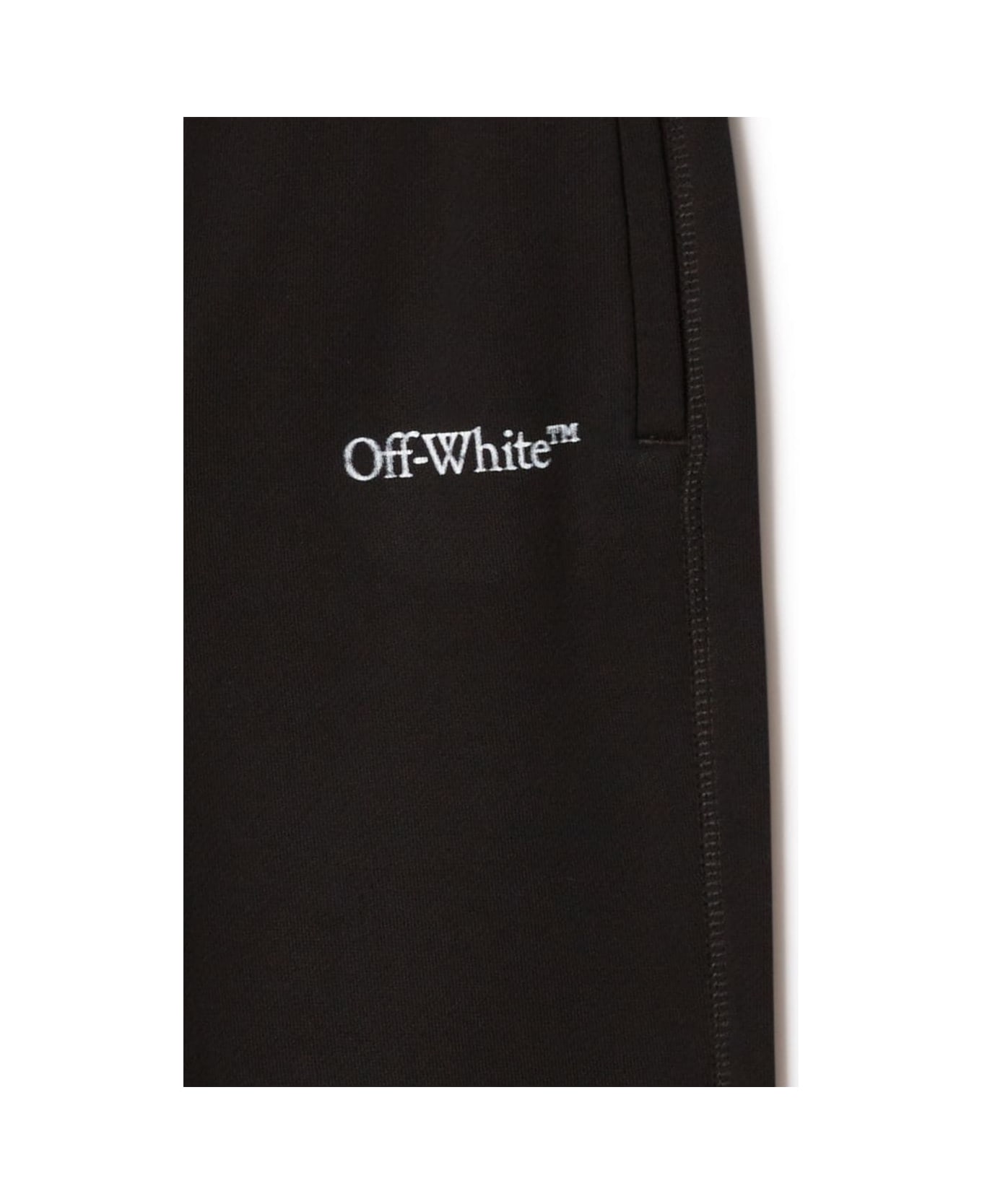 Off-White Bookish Bit Logo Sweatpant - BLACK ボトムス