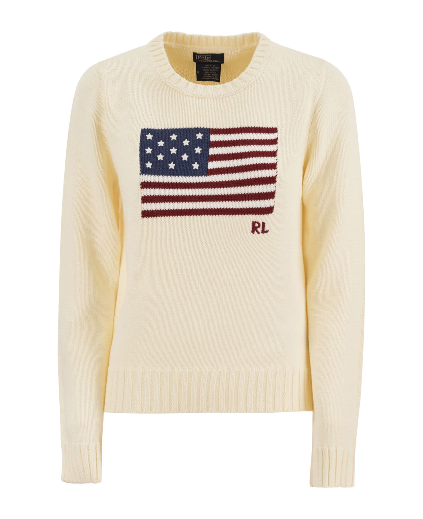 Polo Ralph Lauren Cotton Crew-neck Sweater - Cream