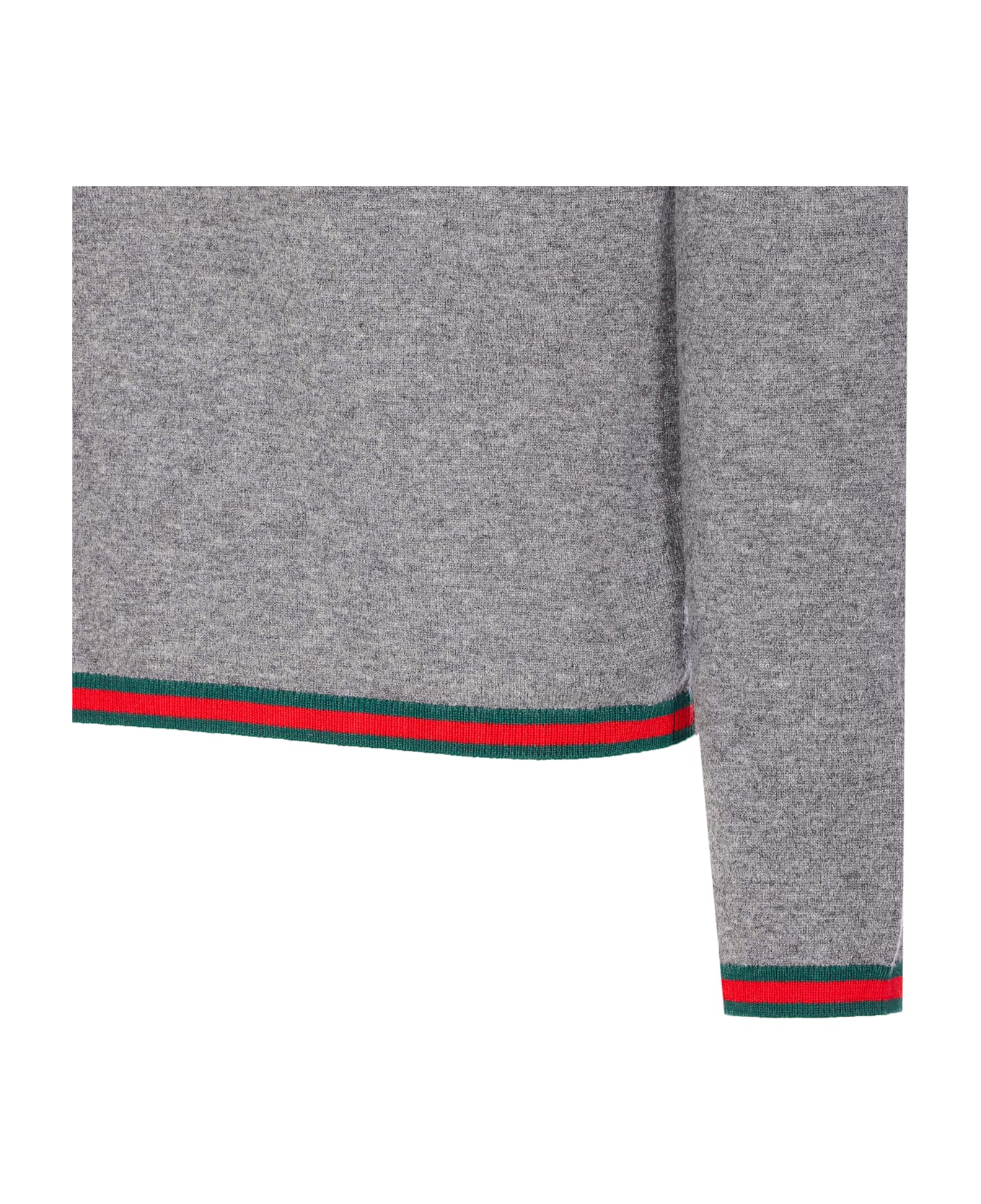 Gucci Web Detail Sweater - Grey