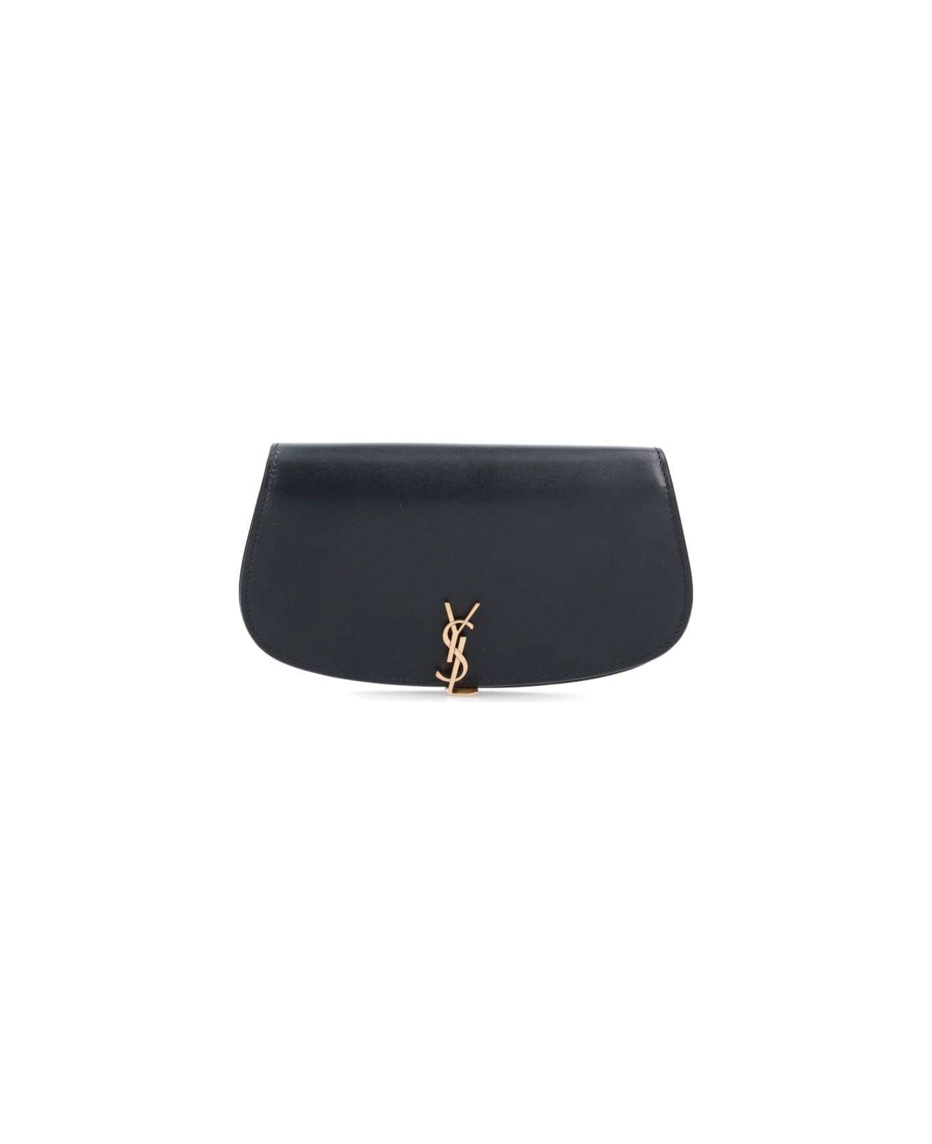 Saint Laurent Logo Pouch - Black