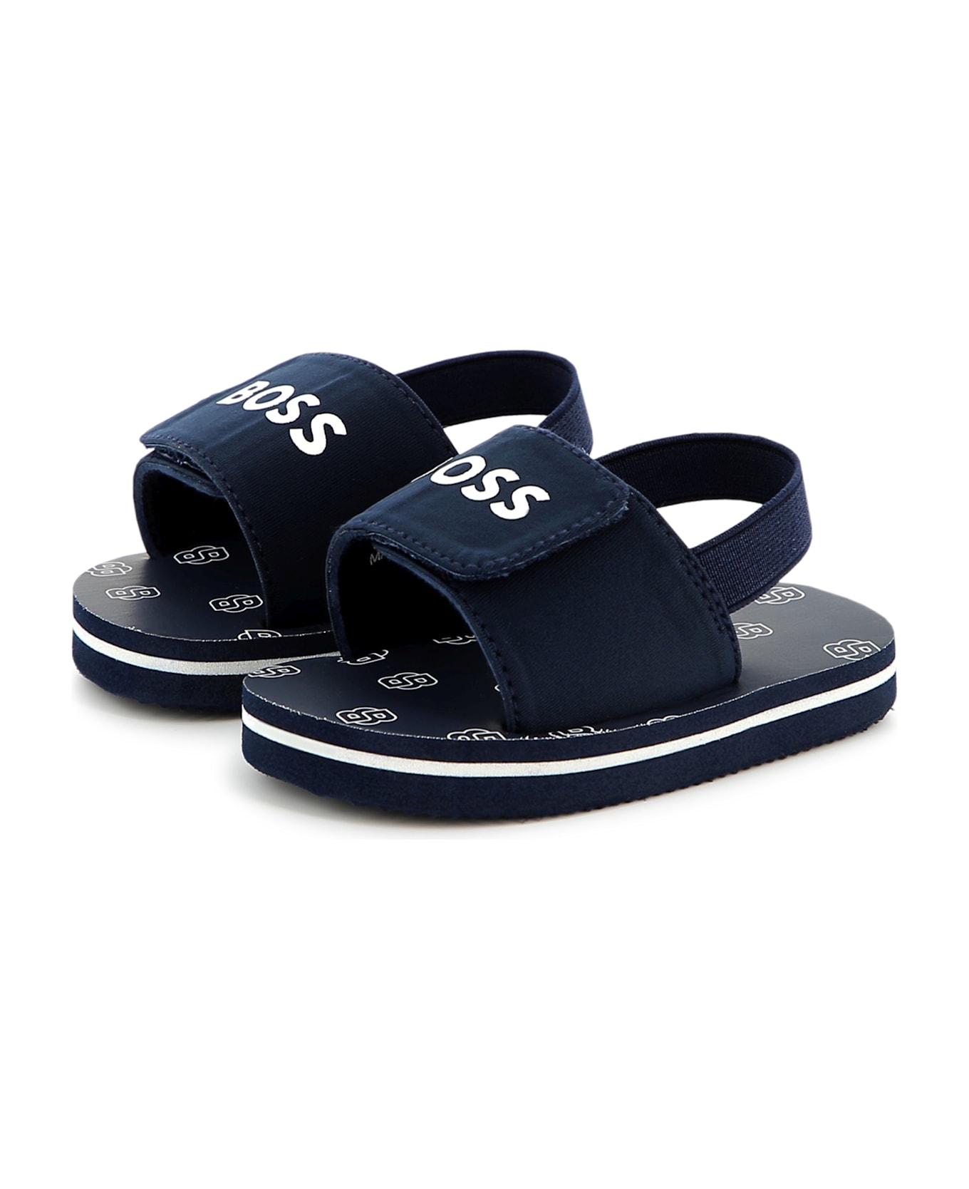 Hugo Boss Sandali Con Stampa - Blue