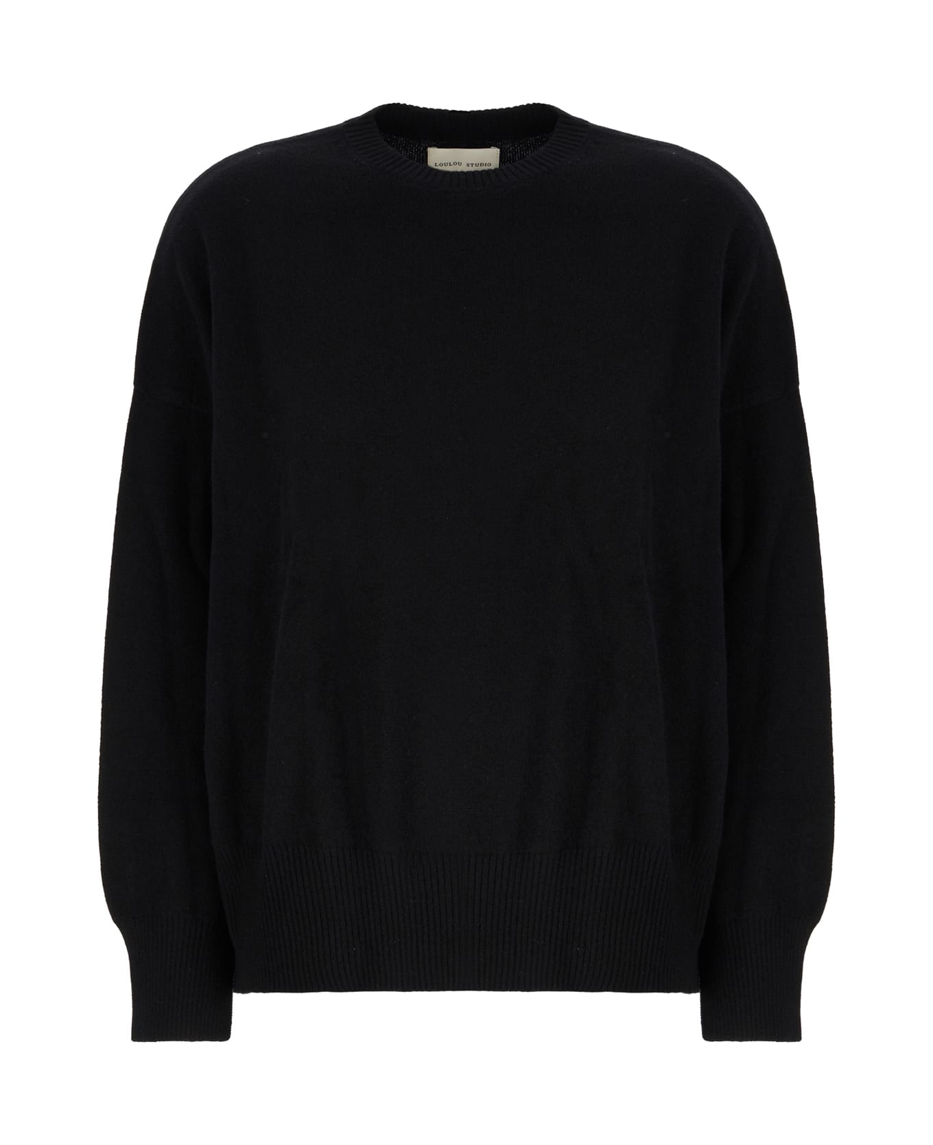 Loulou Studio Black Cashmere Anaa Sweater - BLACK