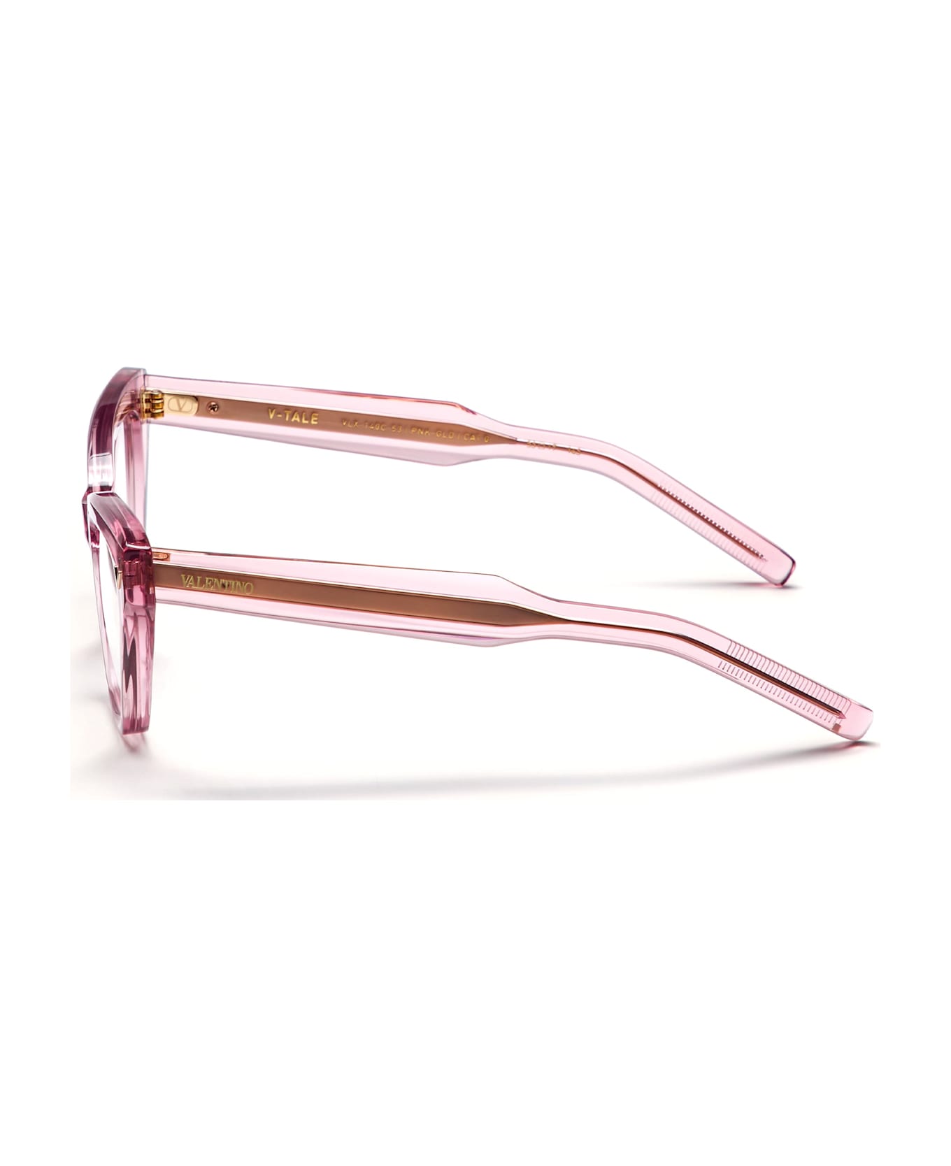 Valentino Eyewear V-tale- Crystal Pink / Light Gold Rx Glasses - pink