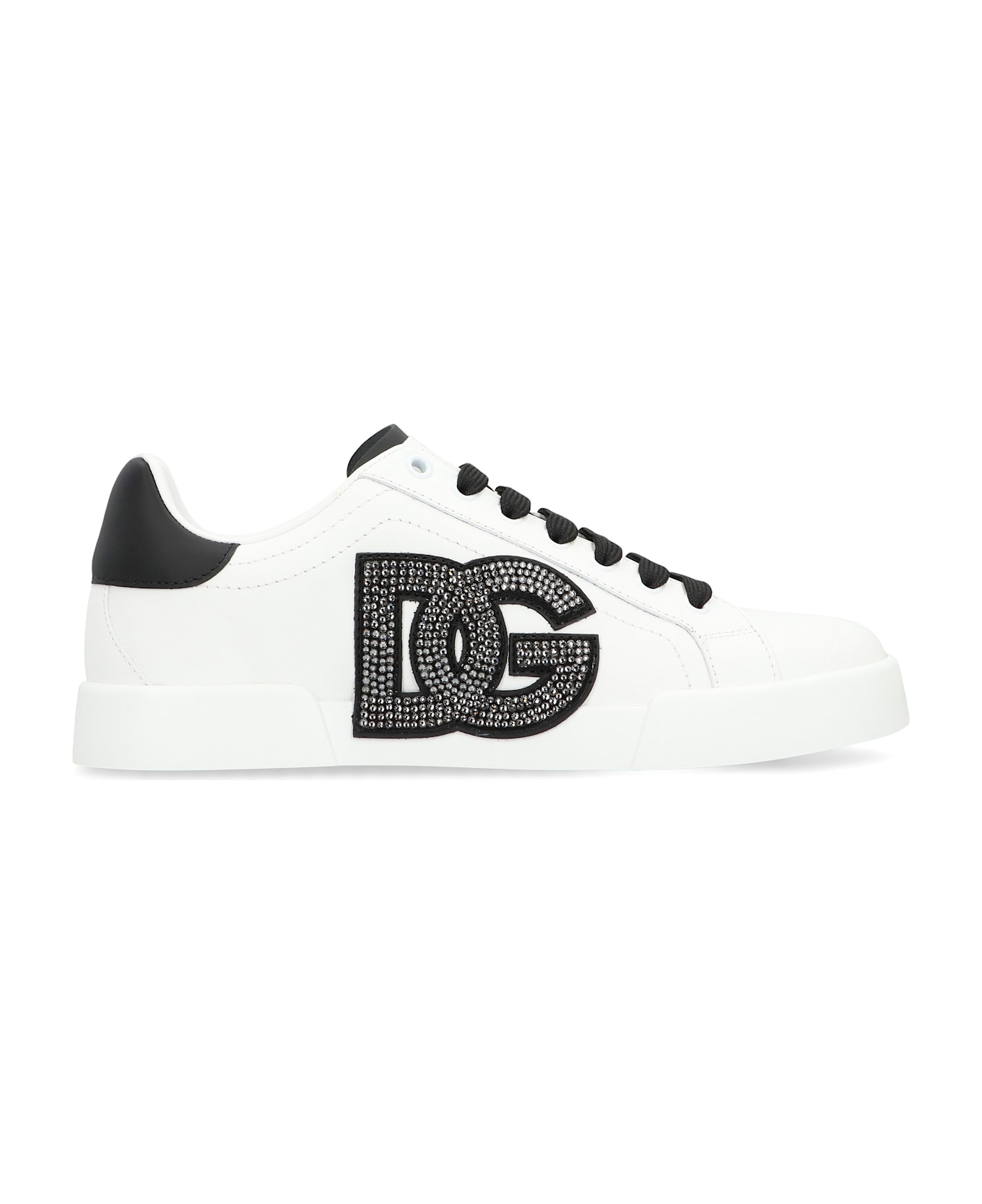 Dolce 
Gabbana Portofino Leather Sneakers - White