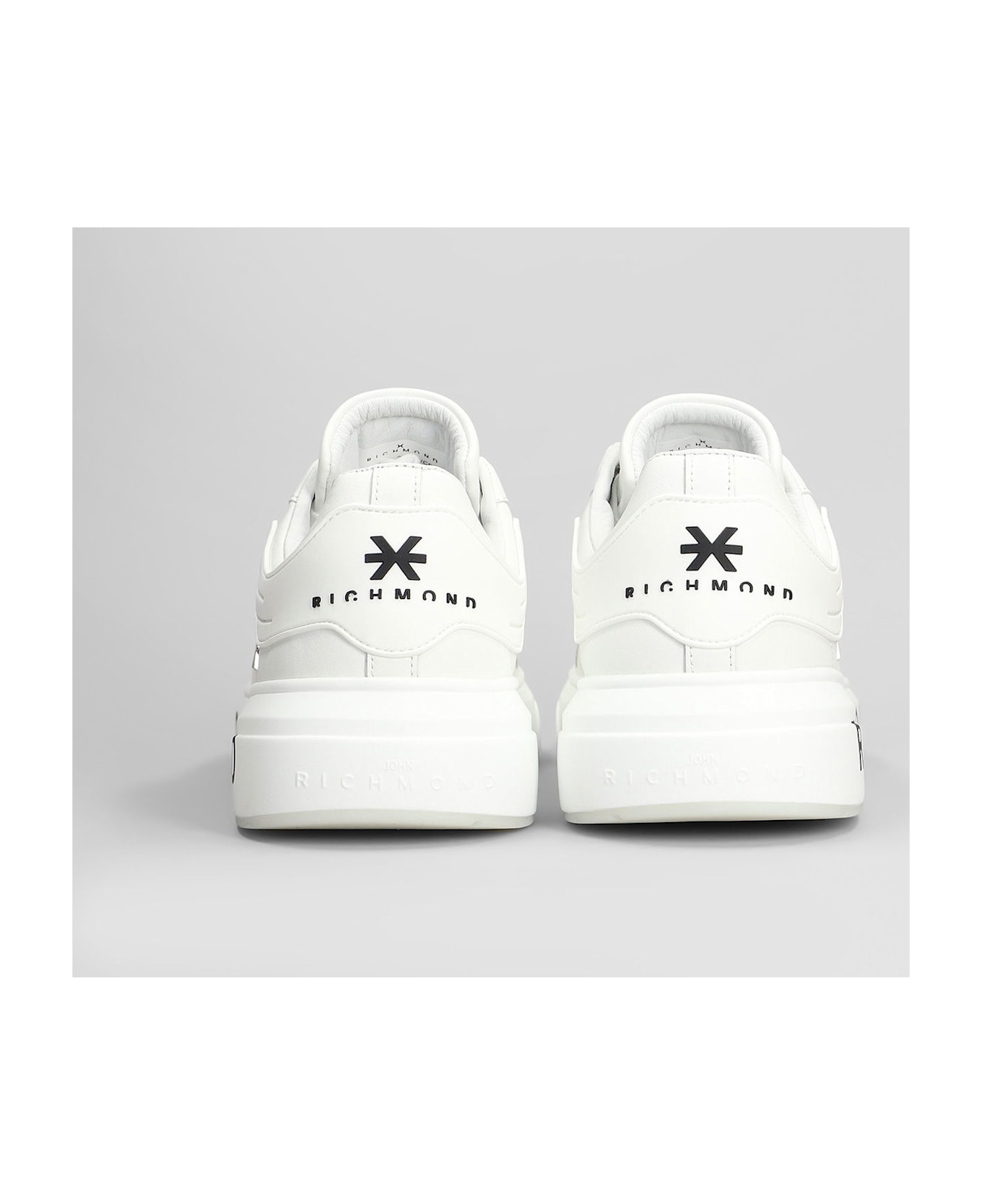 John Richmond Sneakers In White Leather - white