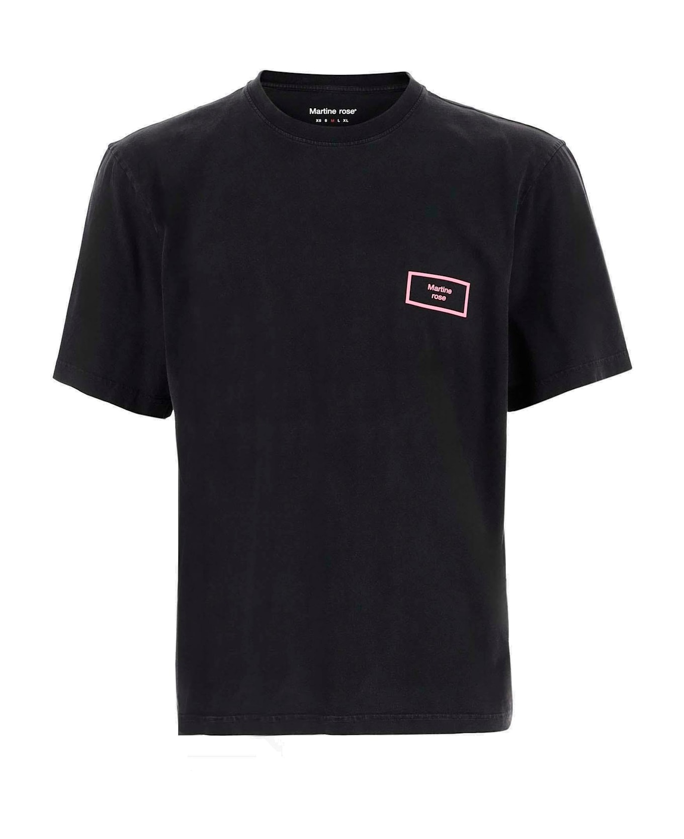 Martine Rose Logo Printed Crewneck T-shirt - Black