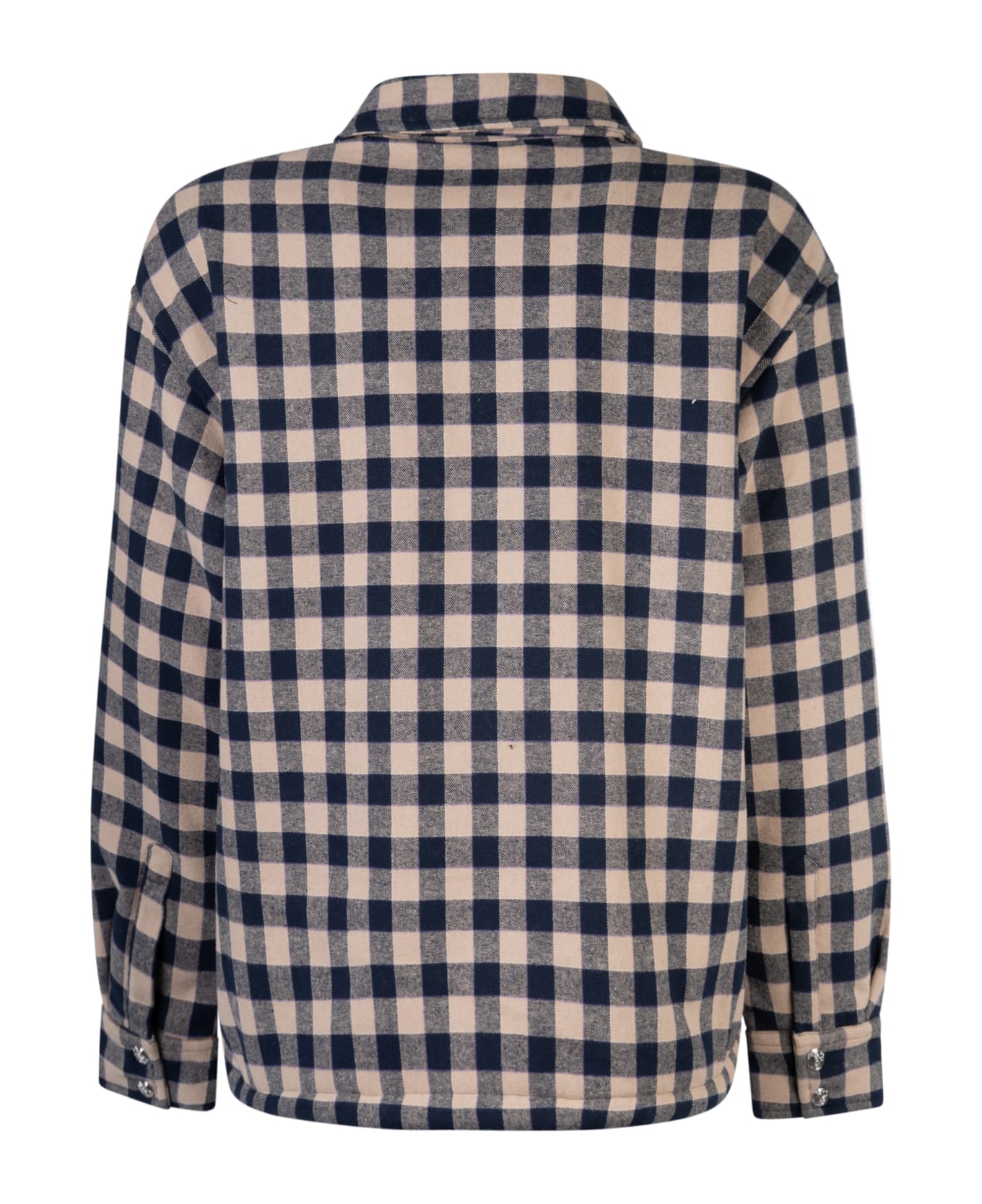 Bluemarble Checked Oversized Shirt - Navy
