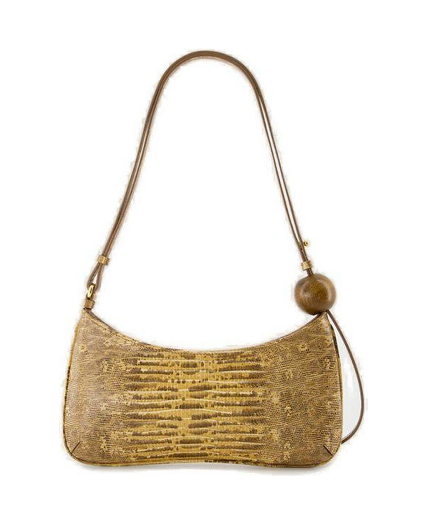 Jacquemus Le Bisou Perle Shoulder Bag - BROWN/NEUTRALS
