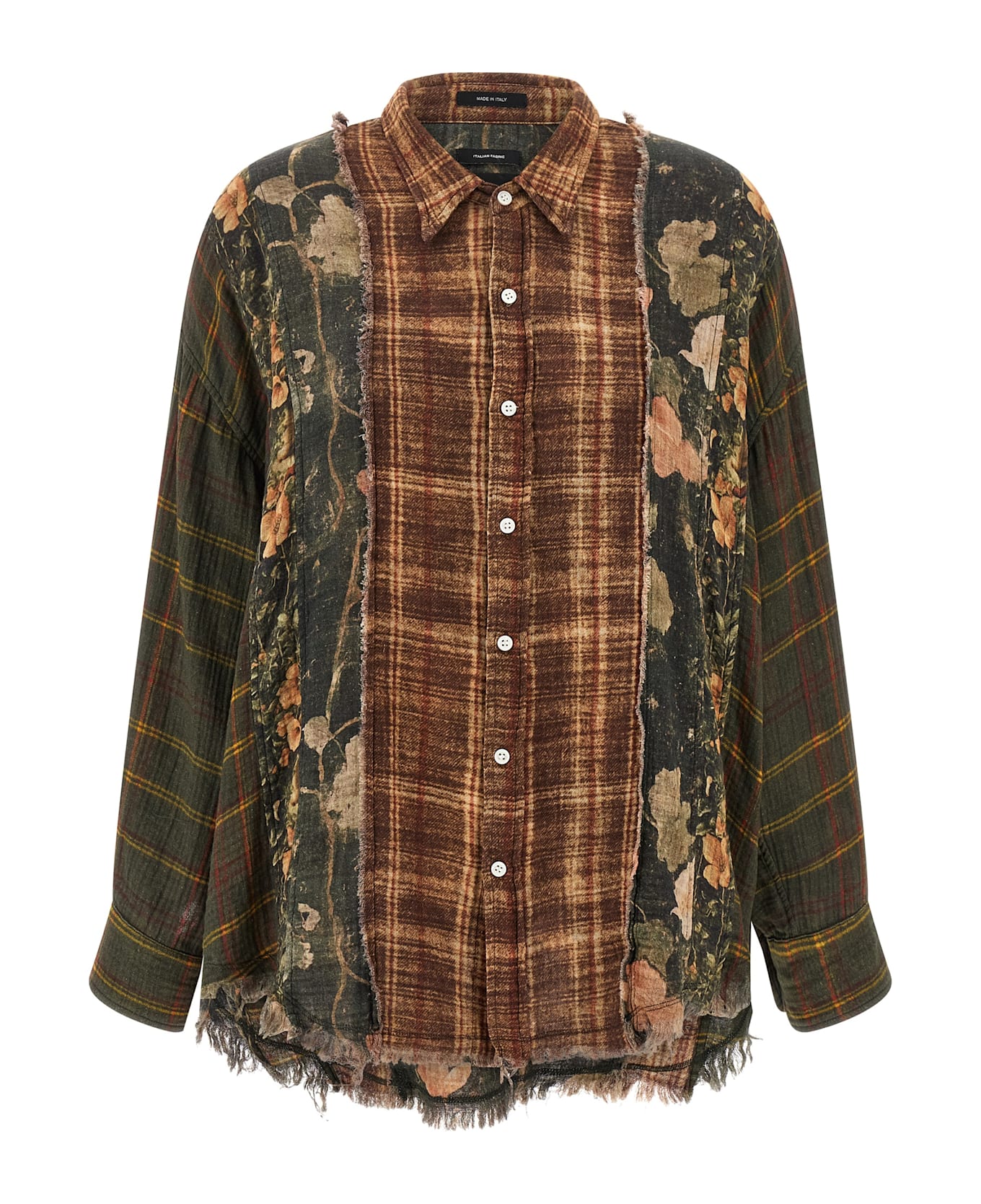 R13 Patchwork Shirt - Multicolor