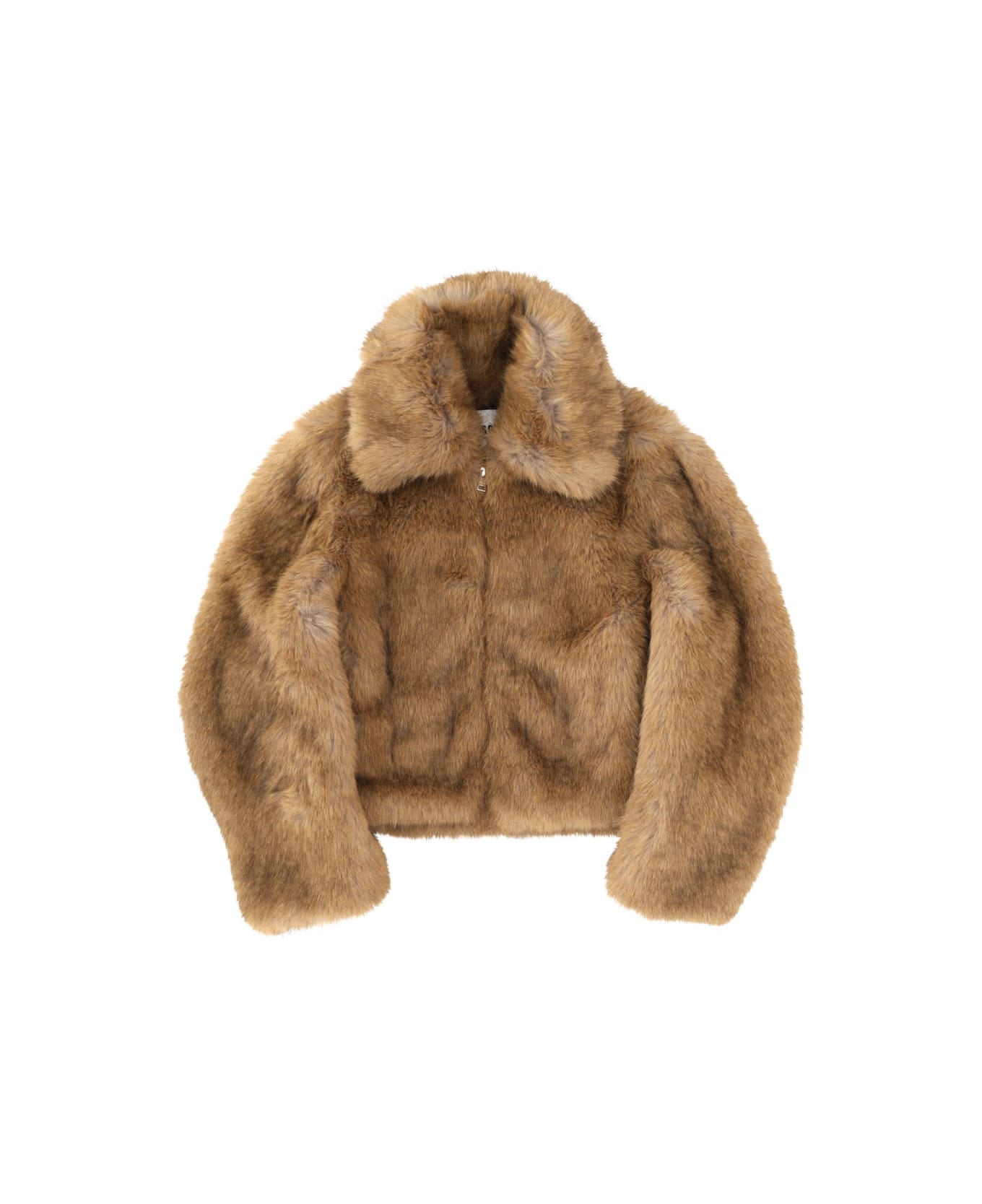 MSGM Eco Fur Jacket - BEIGE