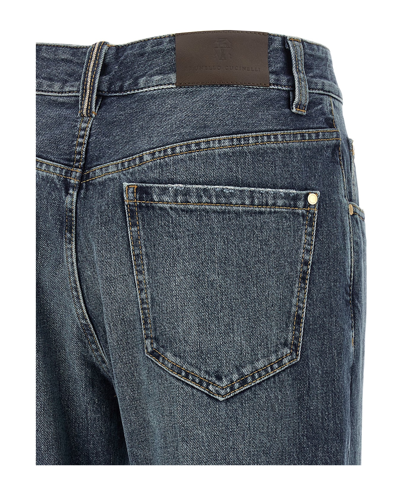 Brunello Cucinelli 
contemporary Square
 Jeans - Blue