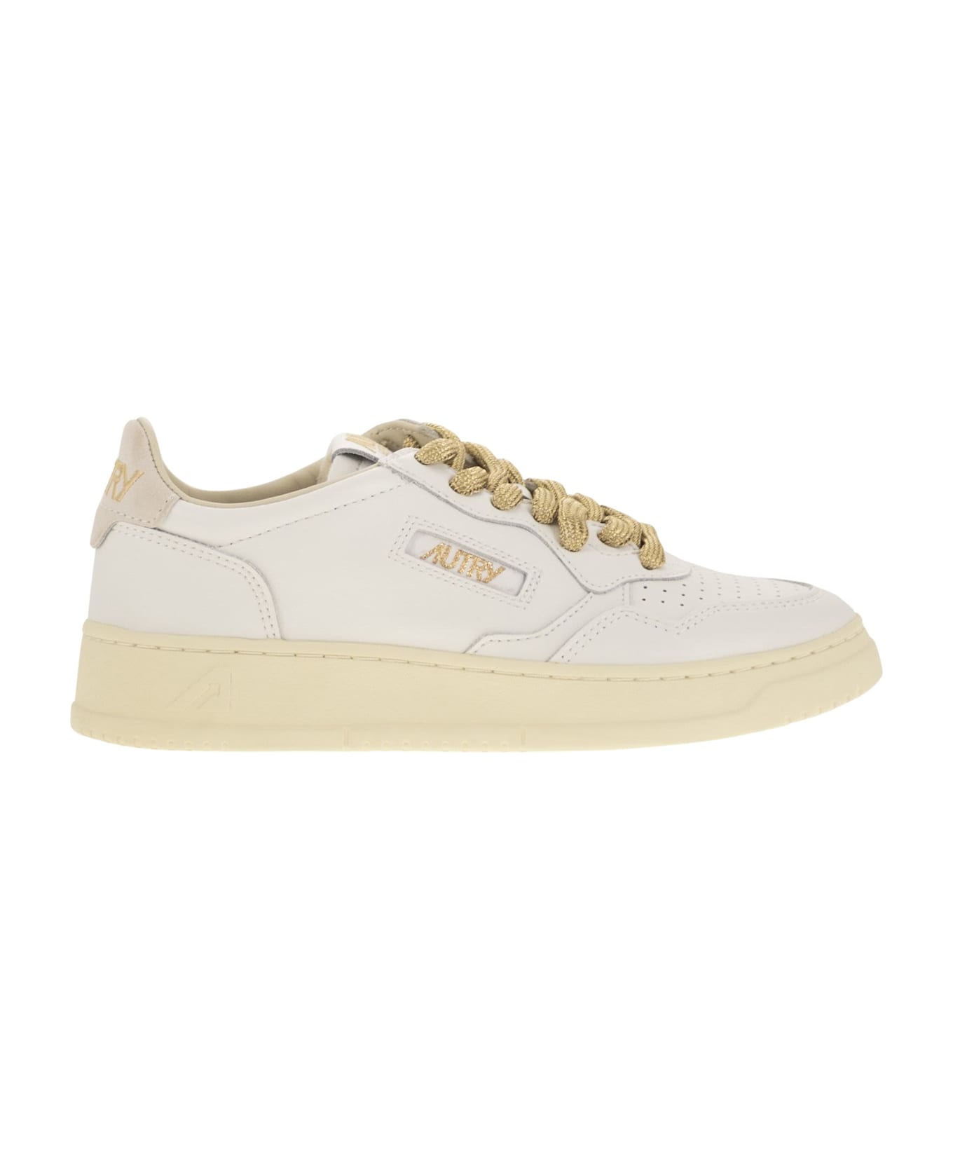Autry Medalist Low - Leather Sneakers - White
