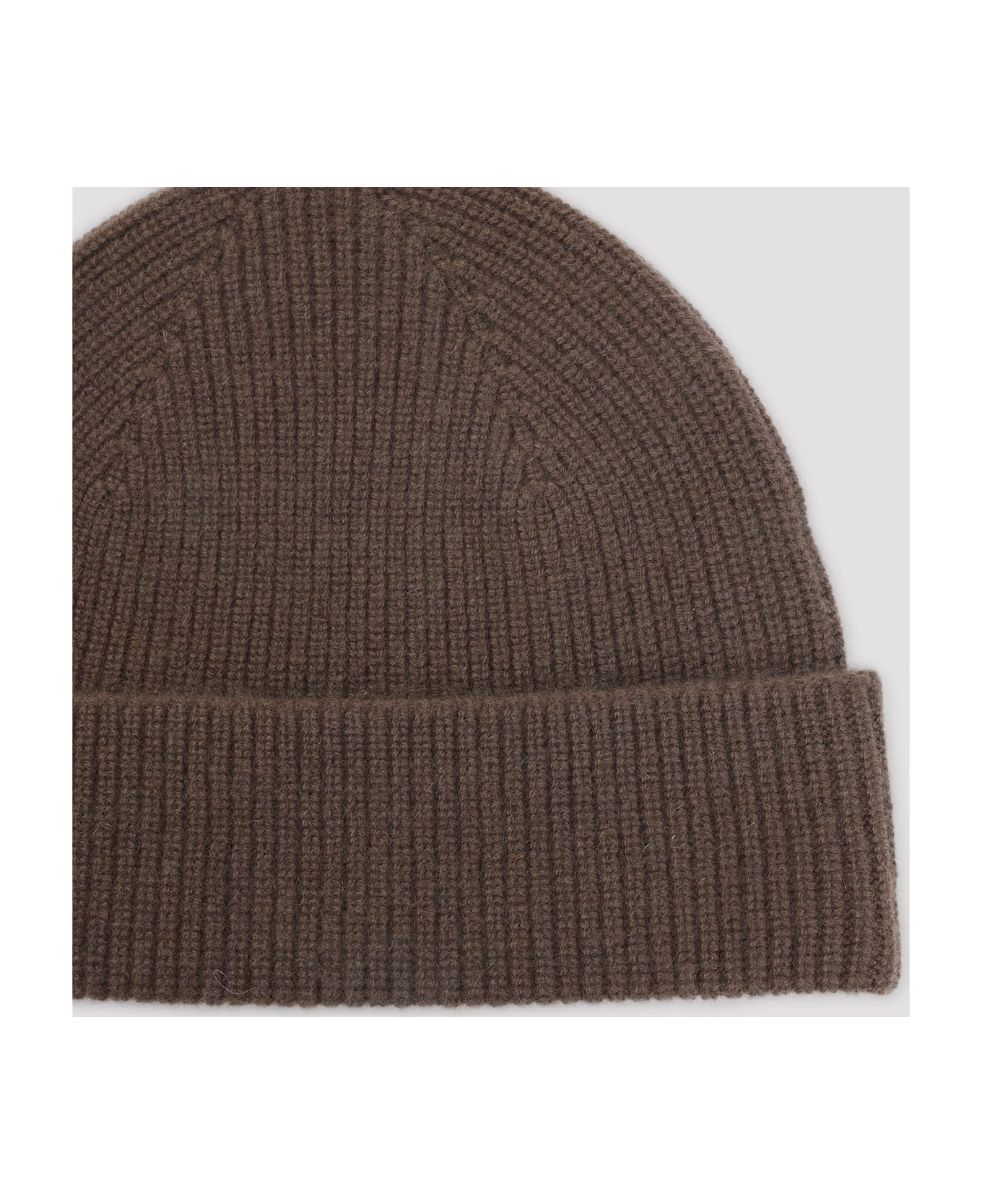 Zegna Cashmere Beanie - Marrone Scuro Unito