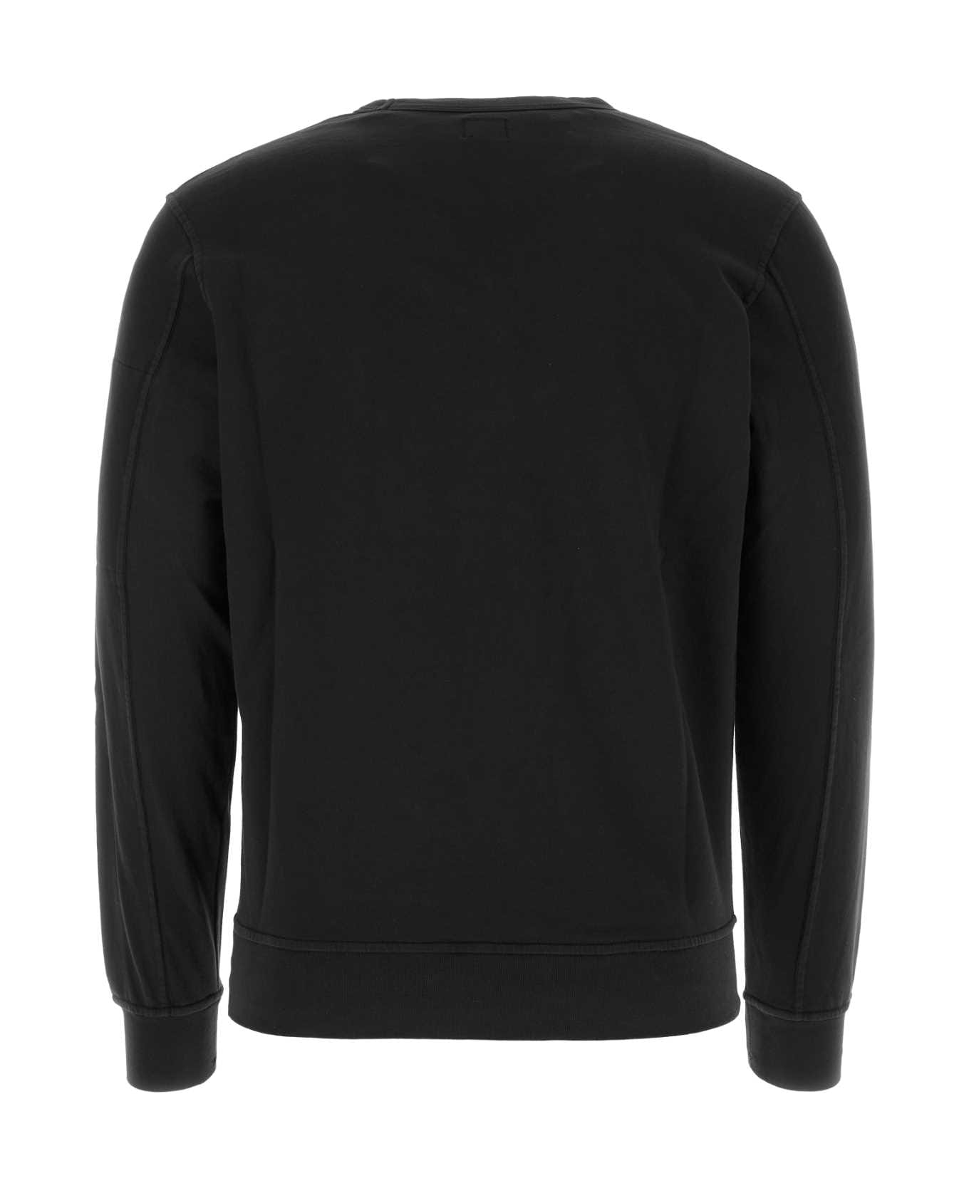 C.P. Company Black Cotton Sweatshirt - Black